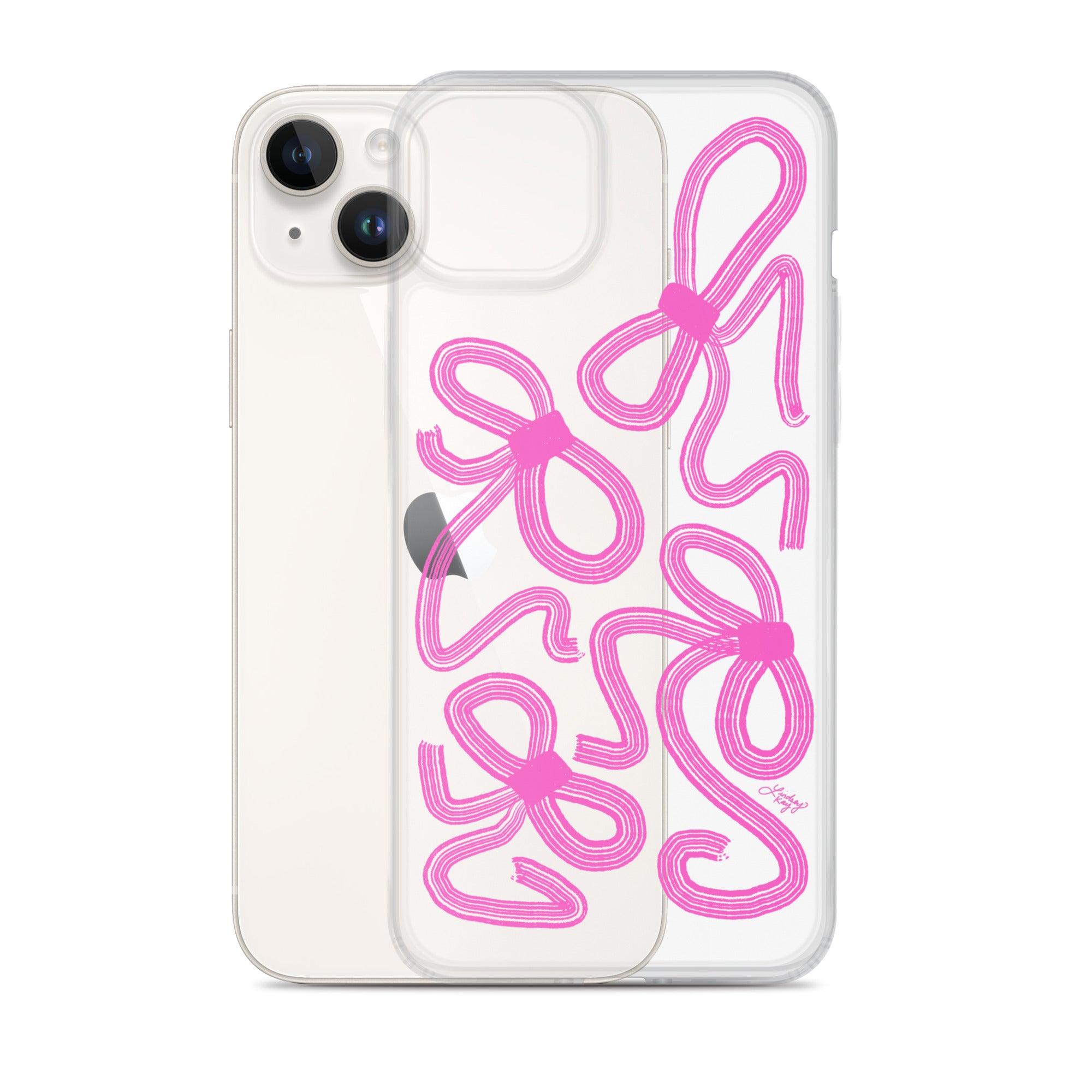 Cinta rosa - Funda transparente para iPhone®