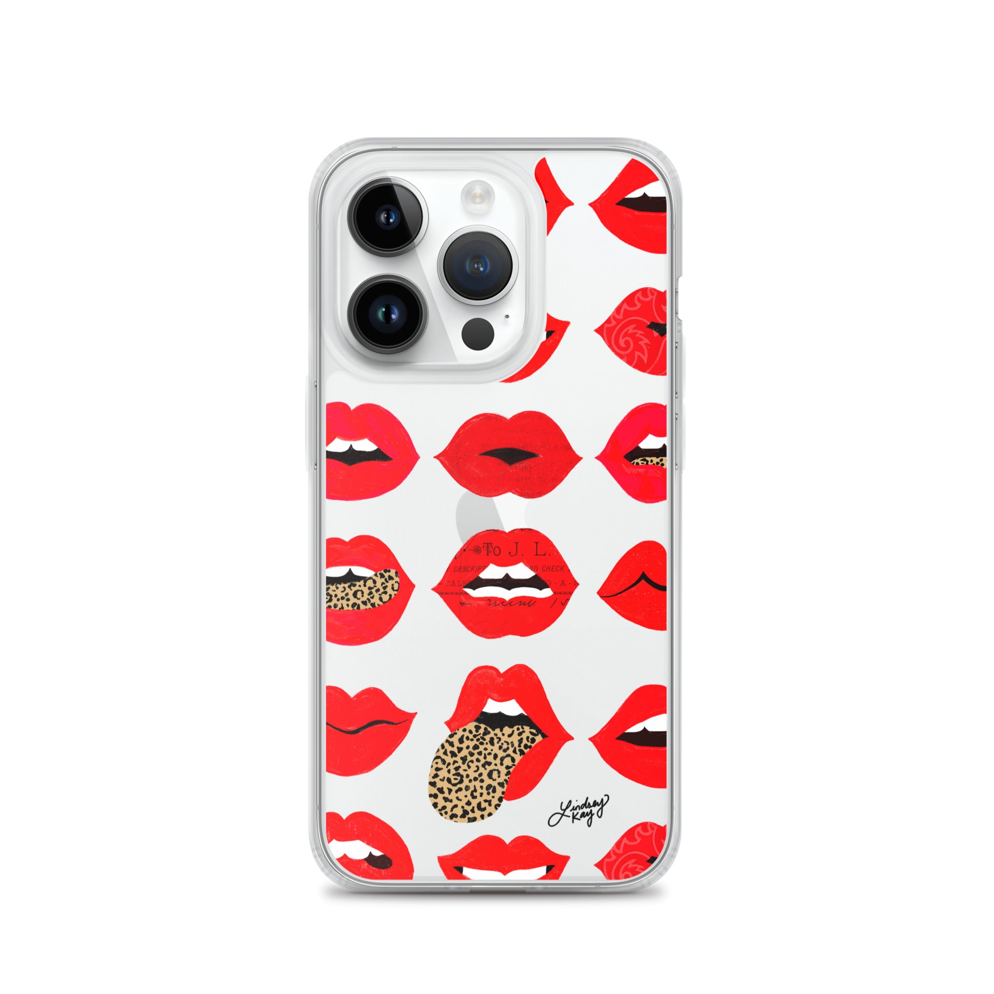 Labios de amor de leopardo - Funda transparente para iPhone®