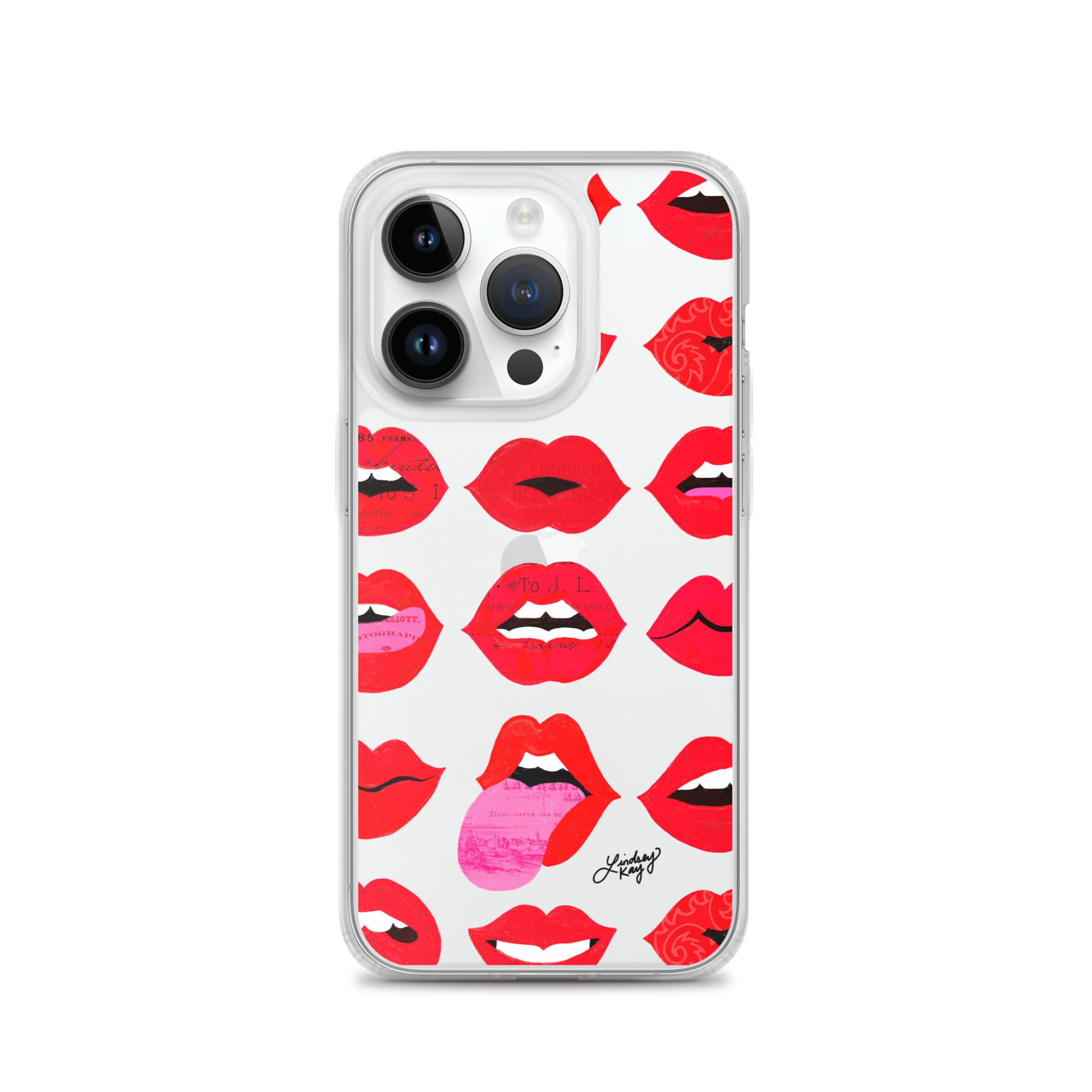 Labios rojos de amor - Funda transparente para iPhone®