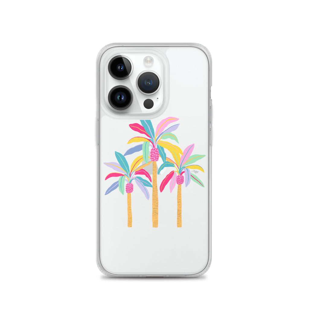 Palm Tree (Pastel Palette) - iPhone Case