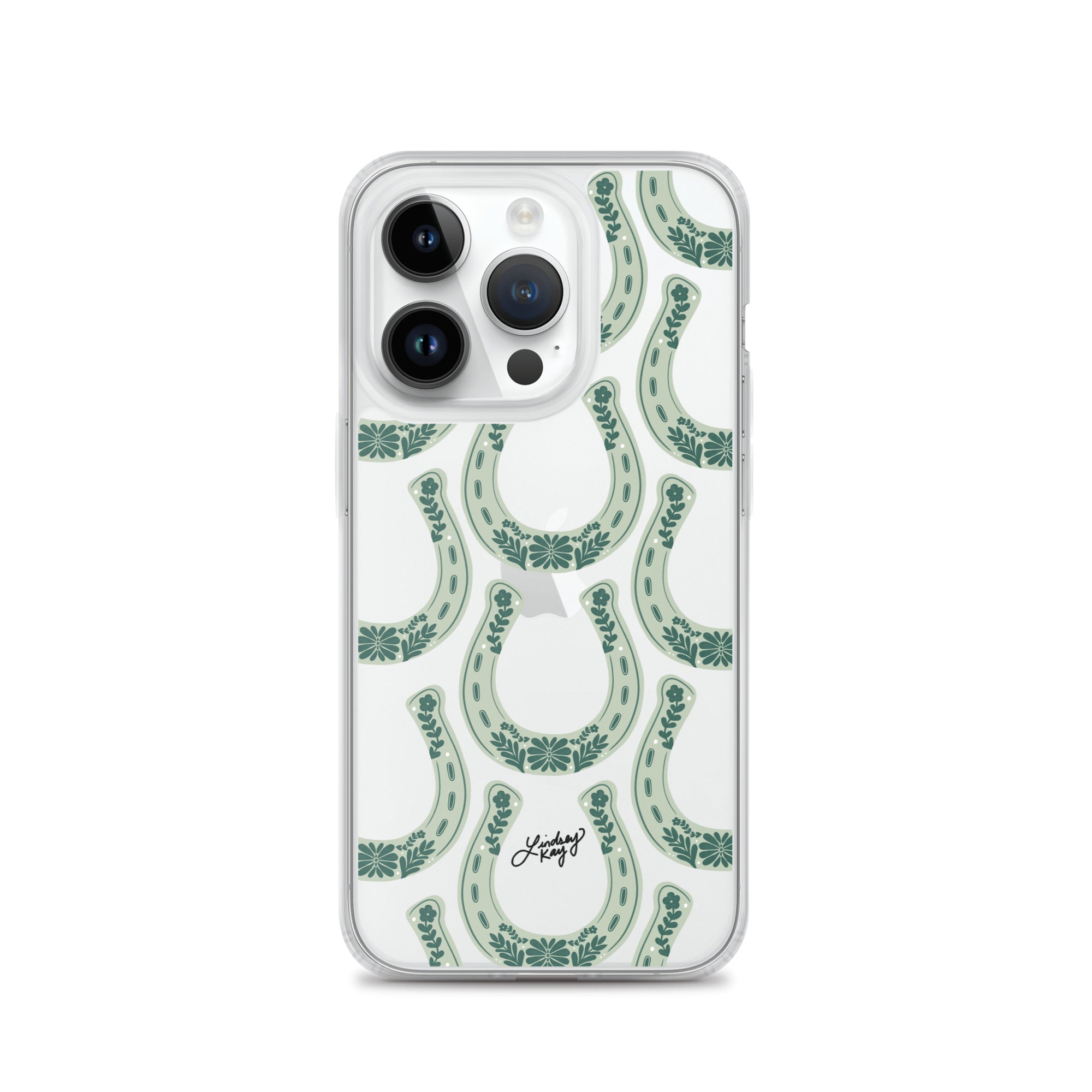 Patrón de ilustración de herradura - Funda transparente para iPhone®