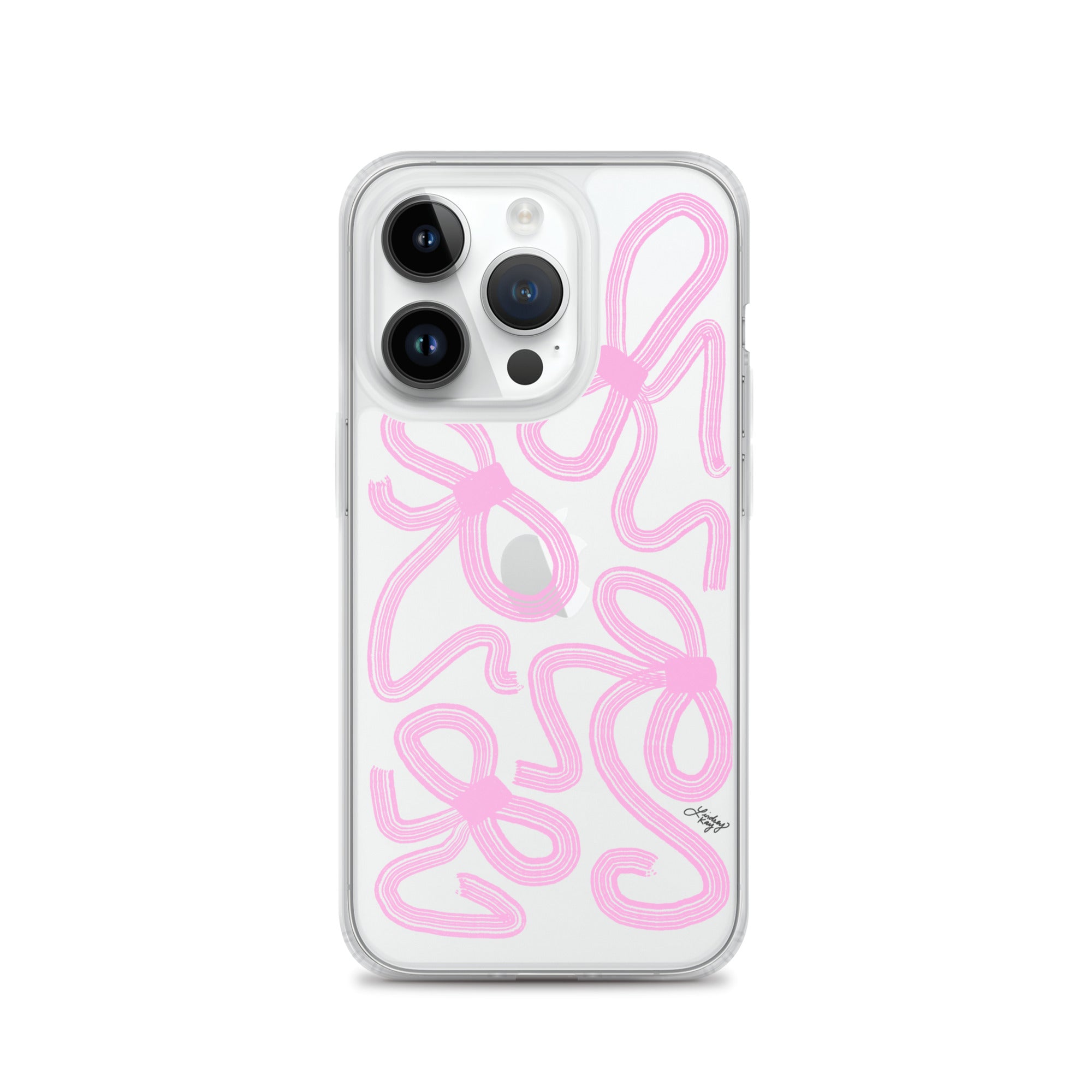 Pink Ribbon Illustration - Clear Case for iPhone®