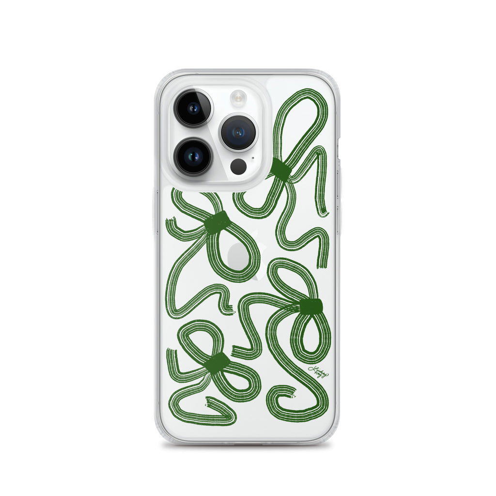 Forrest Green Ribbons - Clear Case for iPhone®