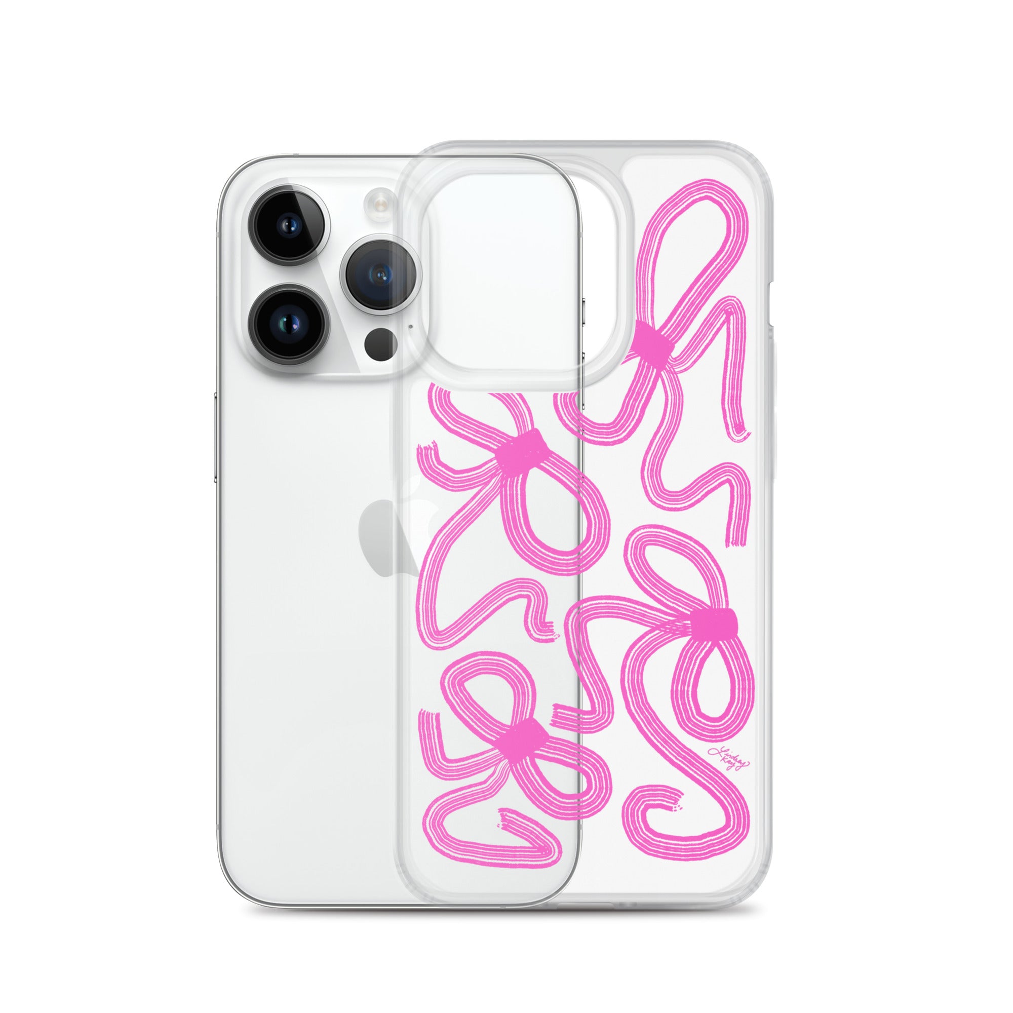 Cinta rosa - Funda transparente para iPhone®