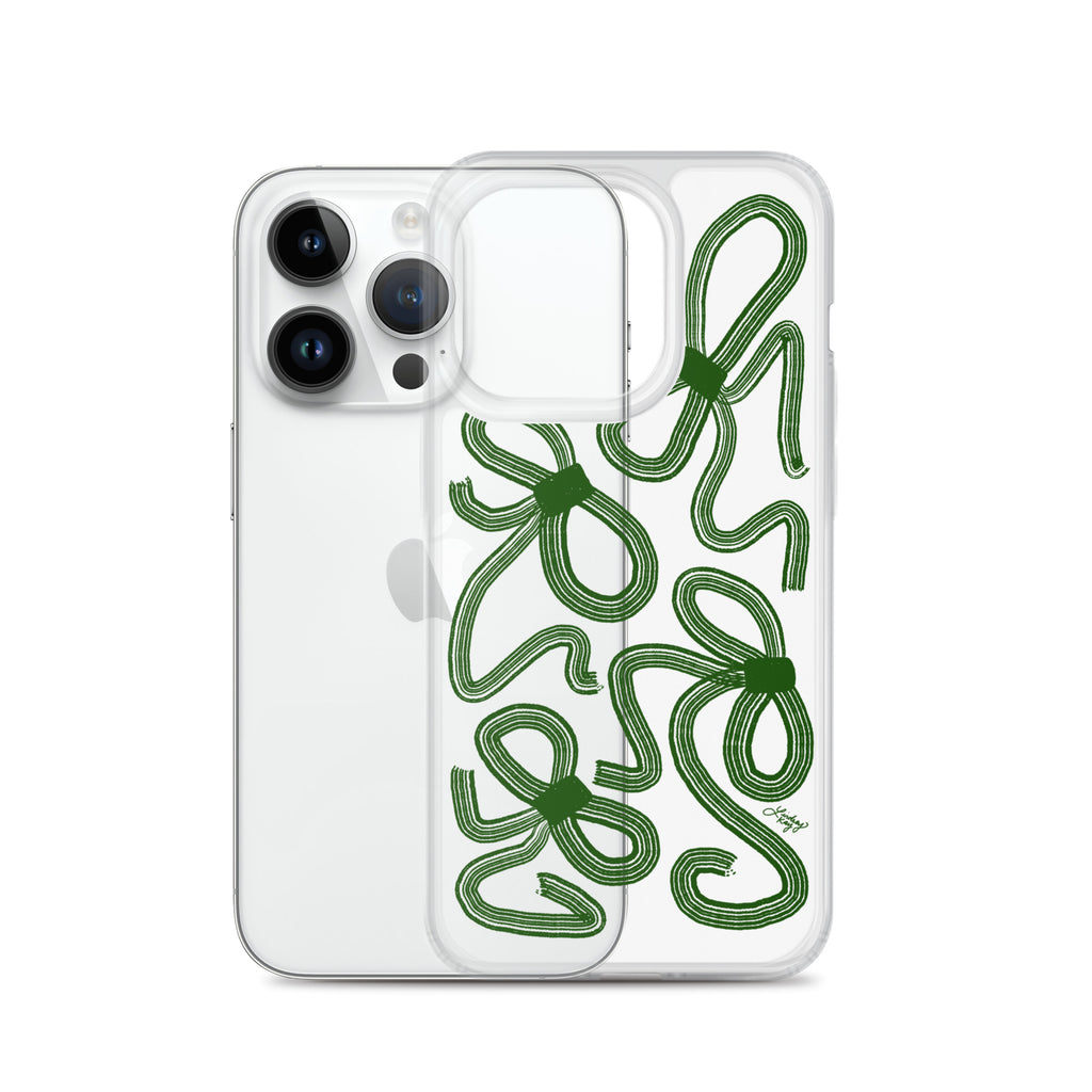 Forrest Green Ribbons - Clear Case for iPhone®
