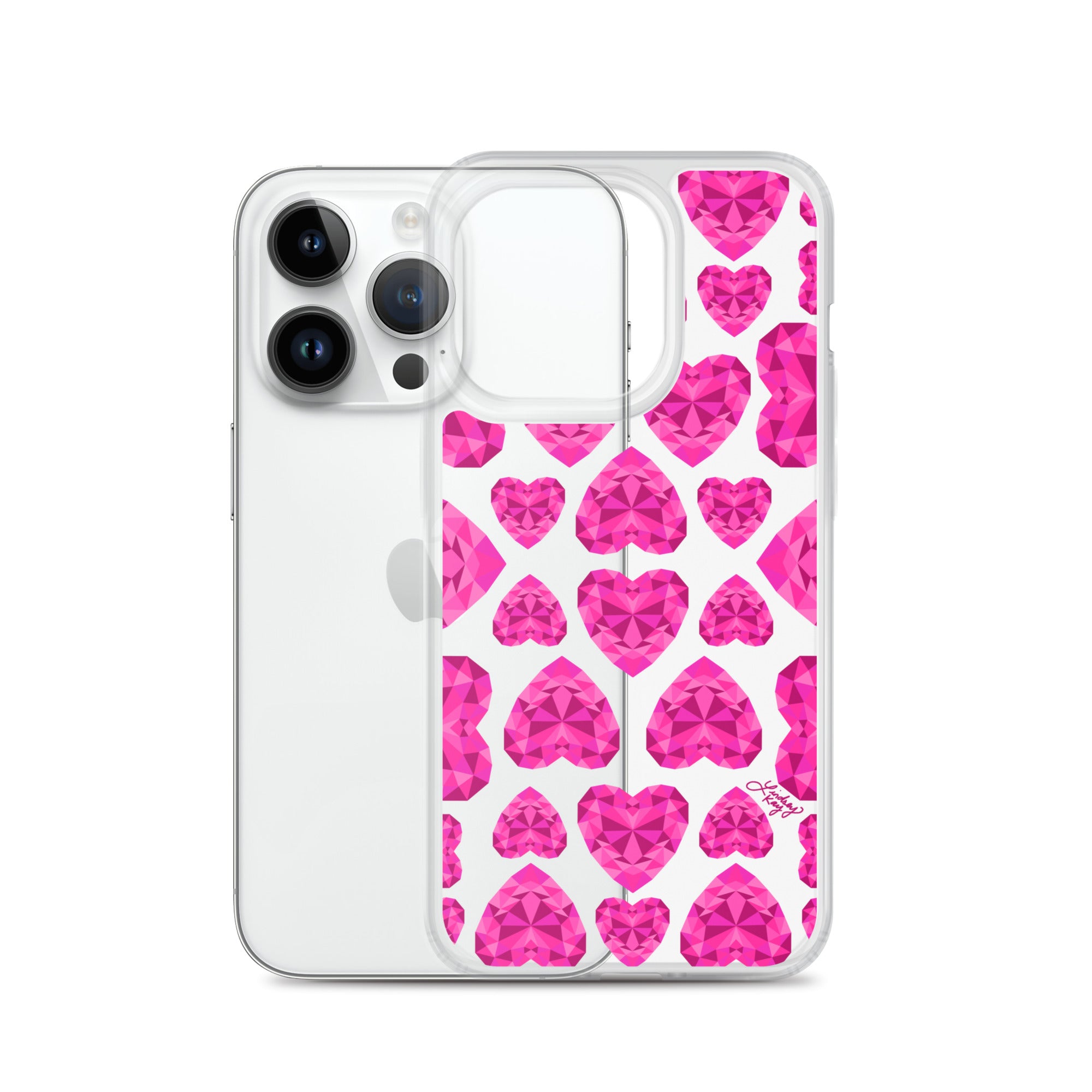 Pink Jewels - Clear Case for iPhone®