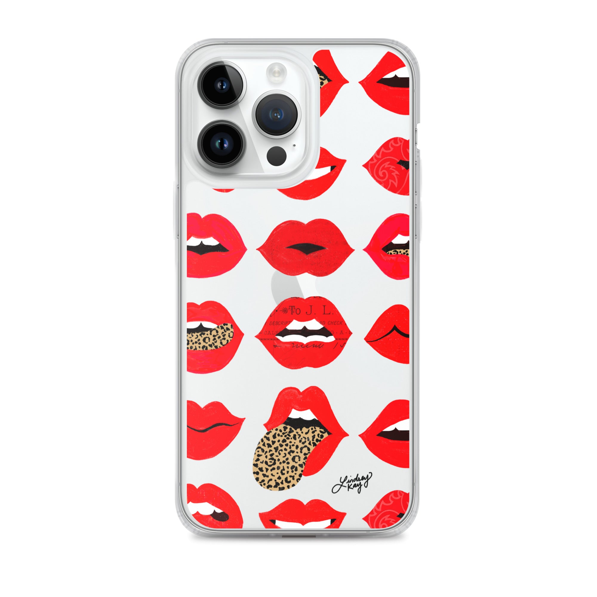 Labios de amor de leopardo - Funda transparente para iPhone®