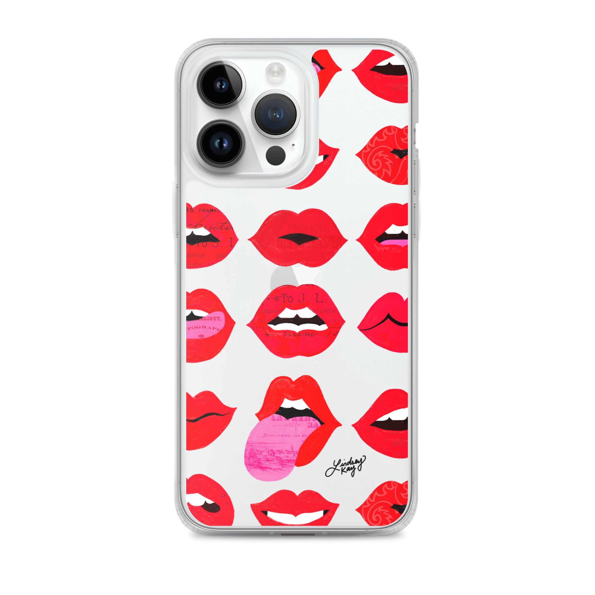 Labios rojos de amor - Funda transparente para iPhone®