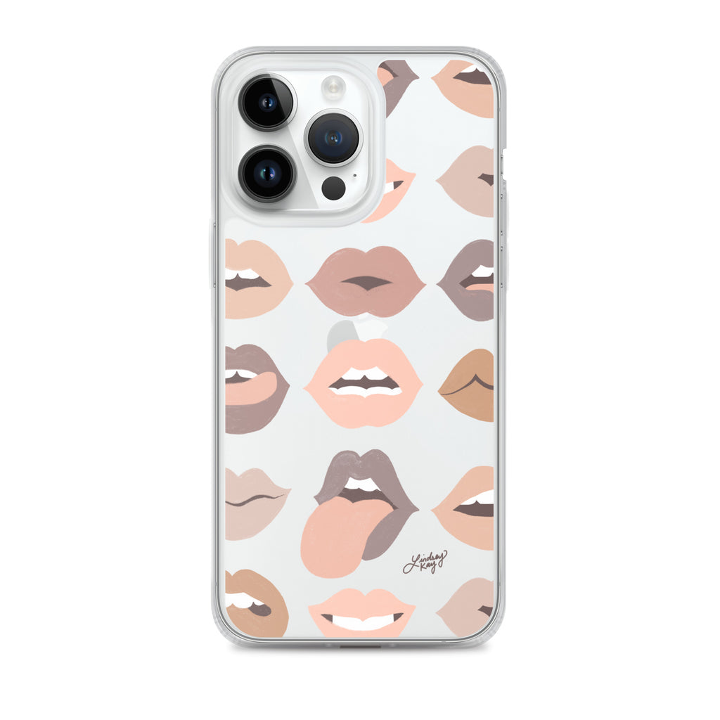 Neutral Lips of Love - Clear Case for iPhone®