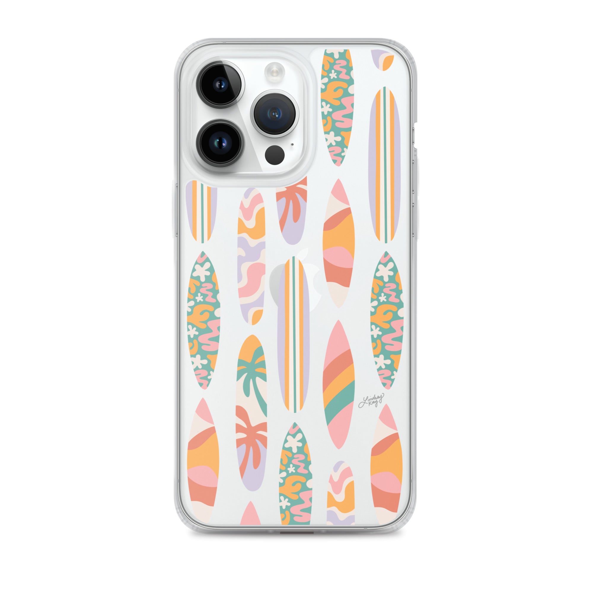 Modèle d'illustration de planches de surf - Coque transparente pour iPhone®