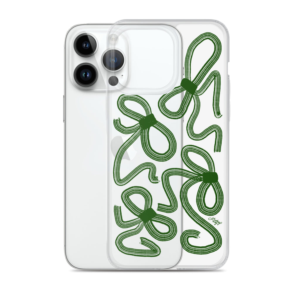 Forrest Green Ribbons - Clear Case for iPhone®