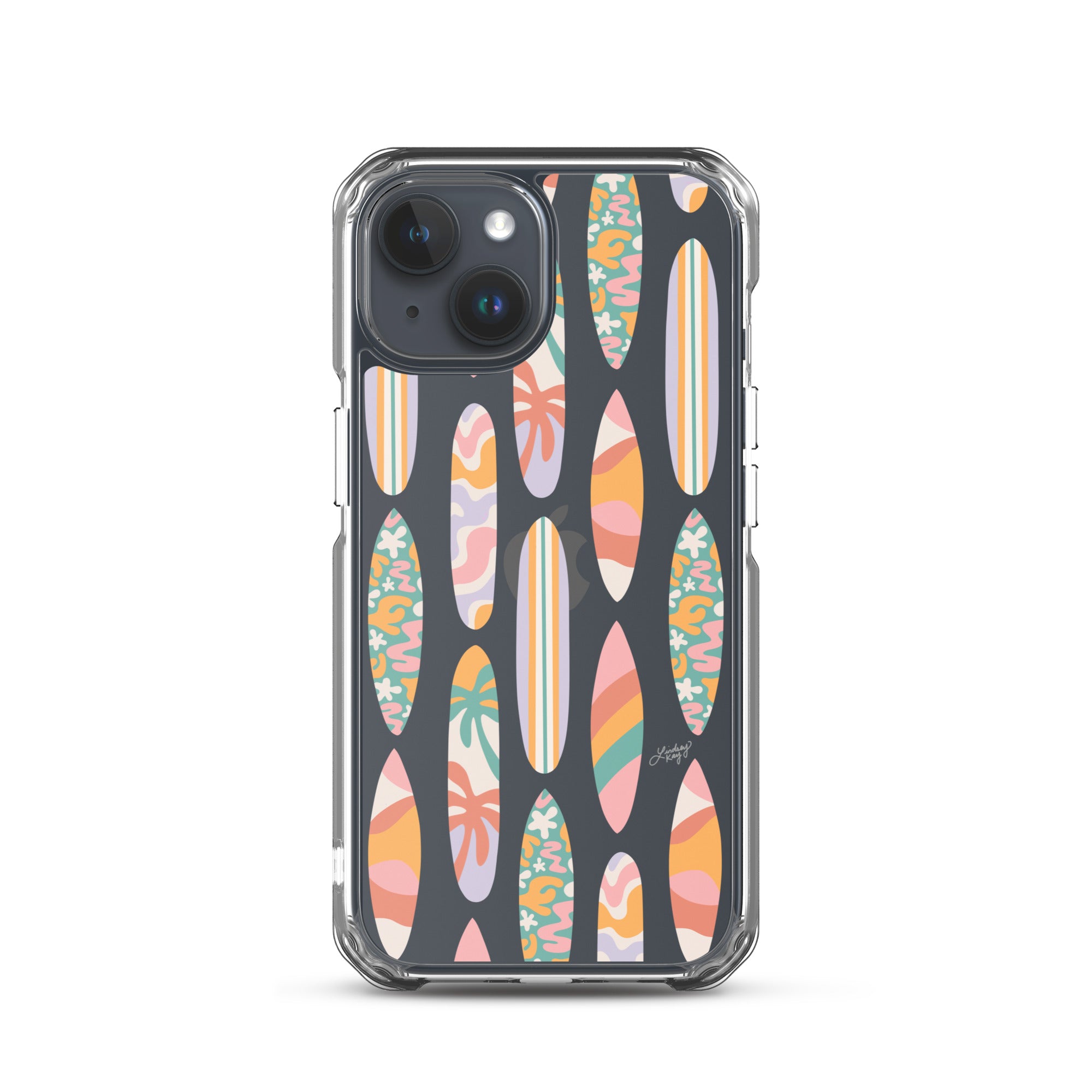 Modèle d'illustration de planches de surf - Coque transparente pour iPhone®