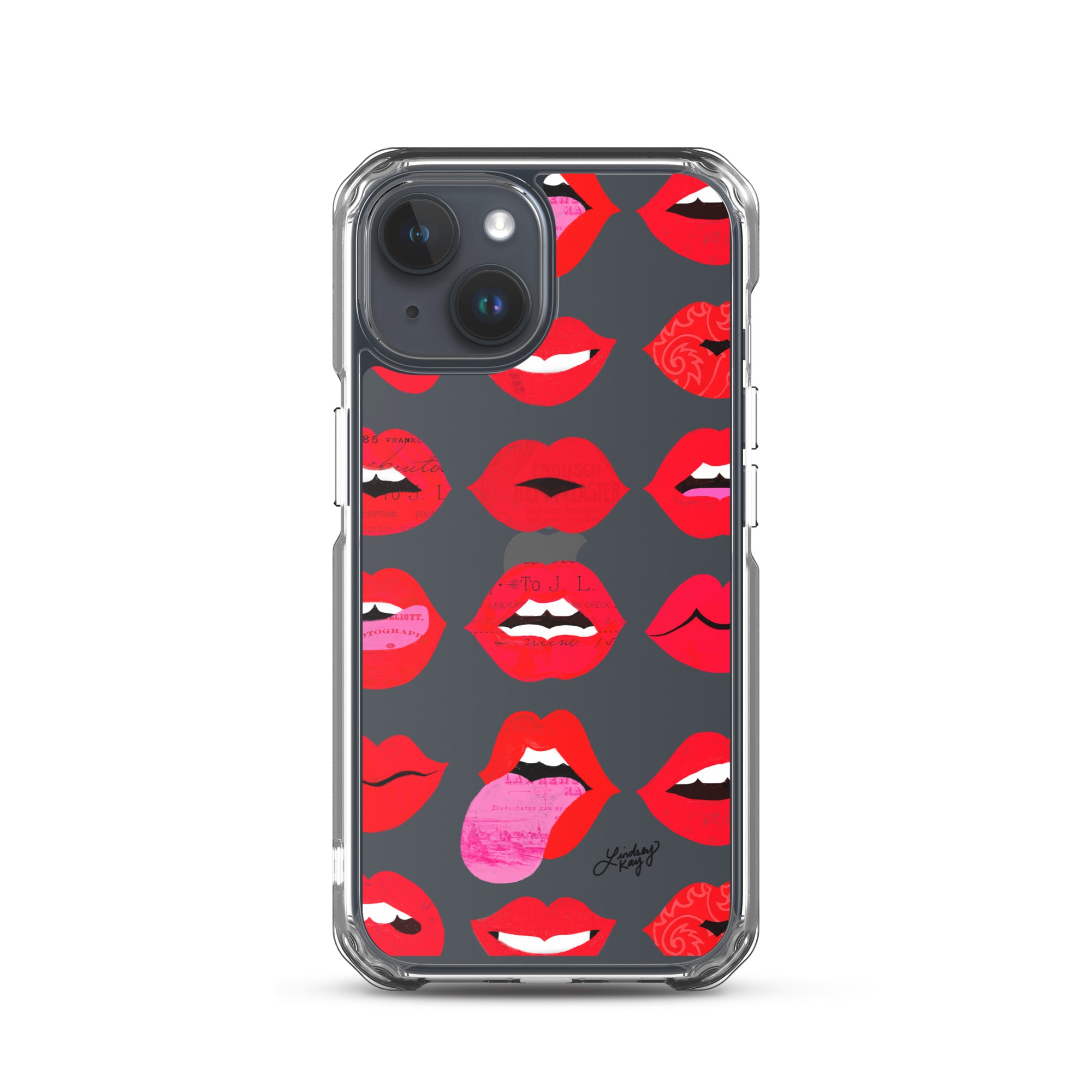 Labios rojos de amor - Funda transparente para iPhone®