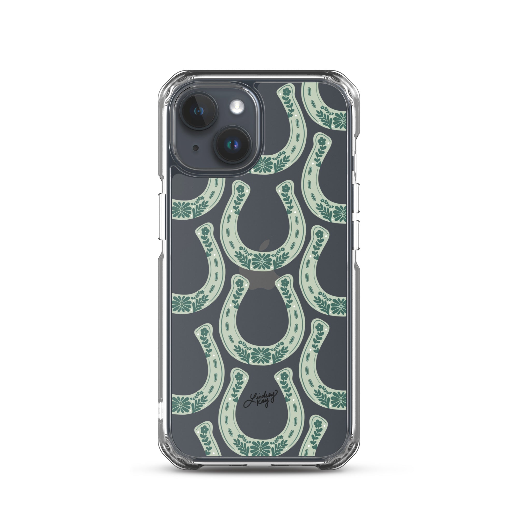 Patrón de ilustración de herradura - Funda transparente para iPhone®