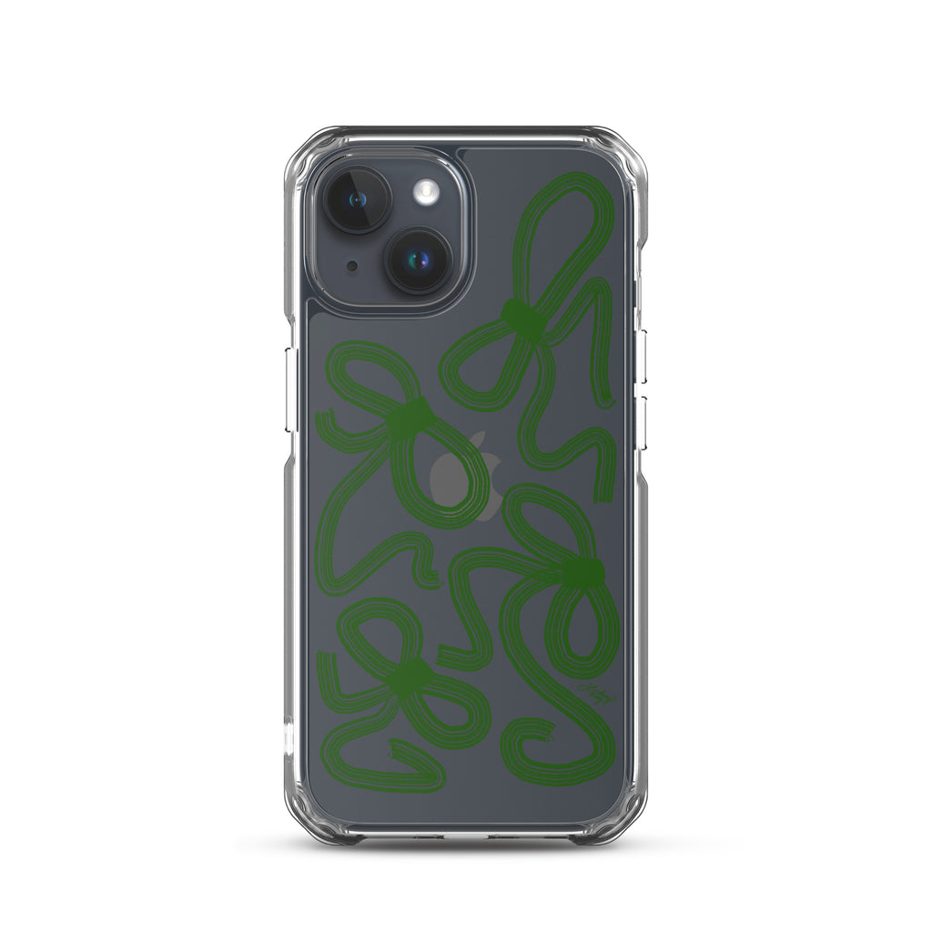 Forrest Green Ribbons - Clear Case for iPhone®