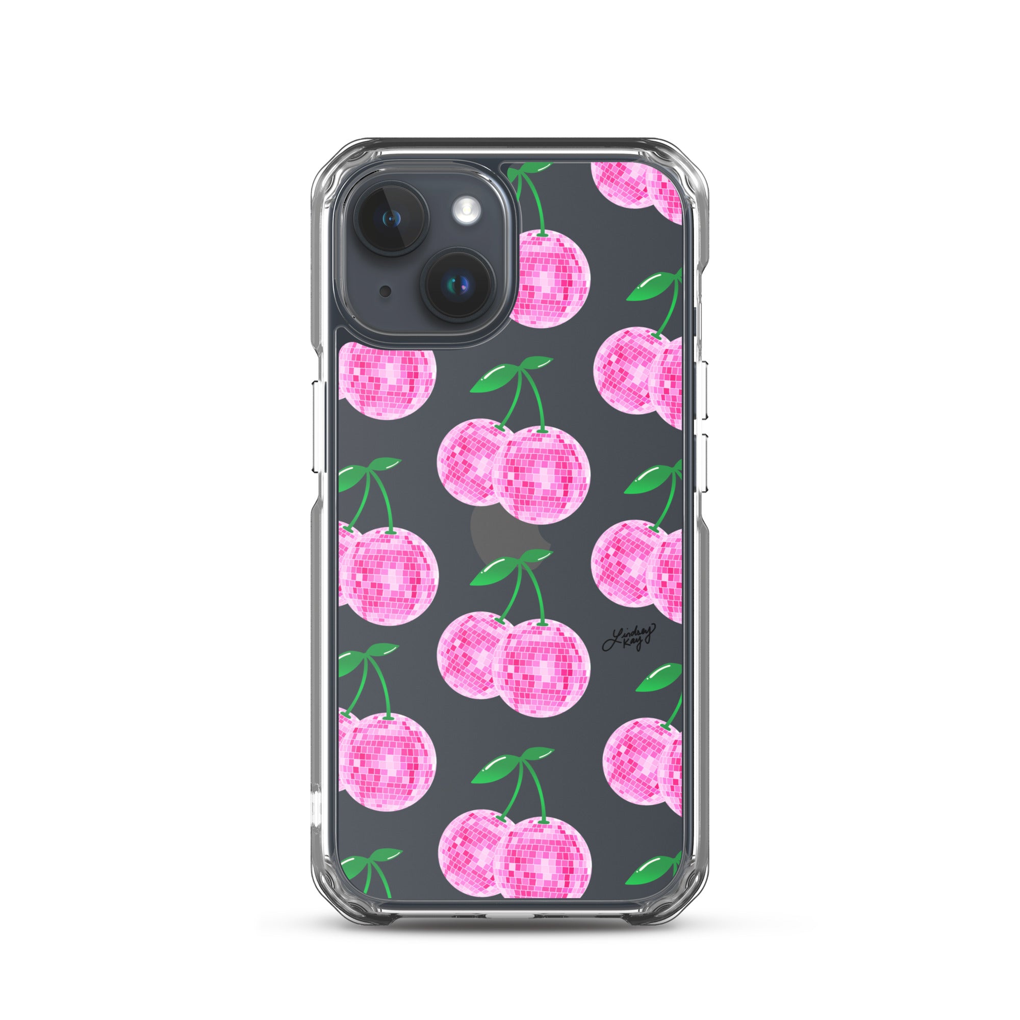 Pink Disco Ball Cherries - Clear Case for iPhone®