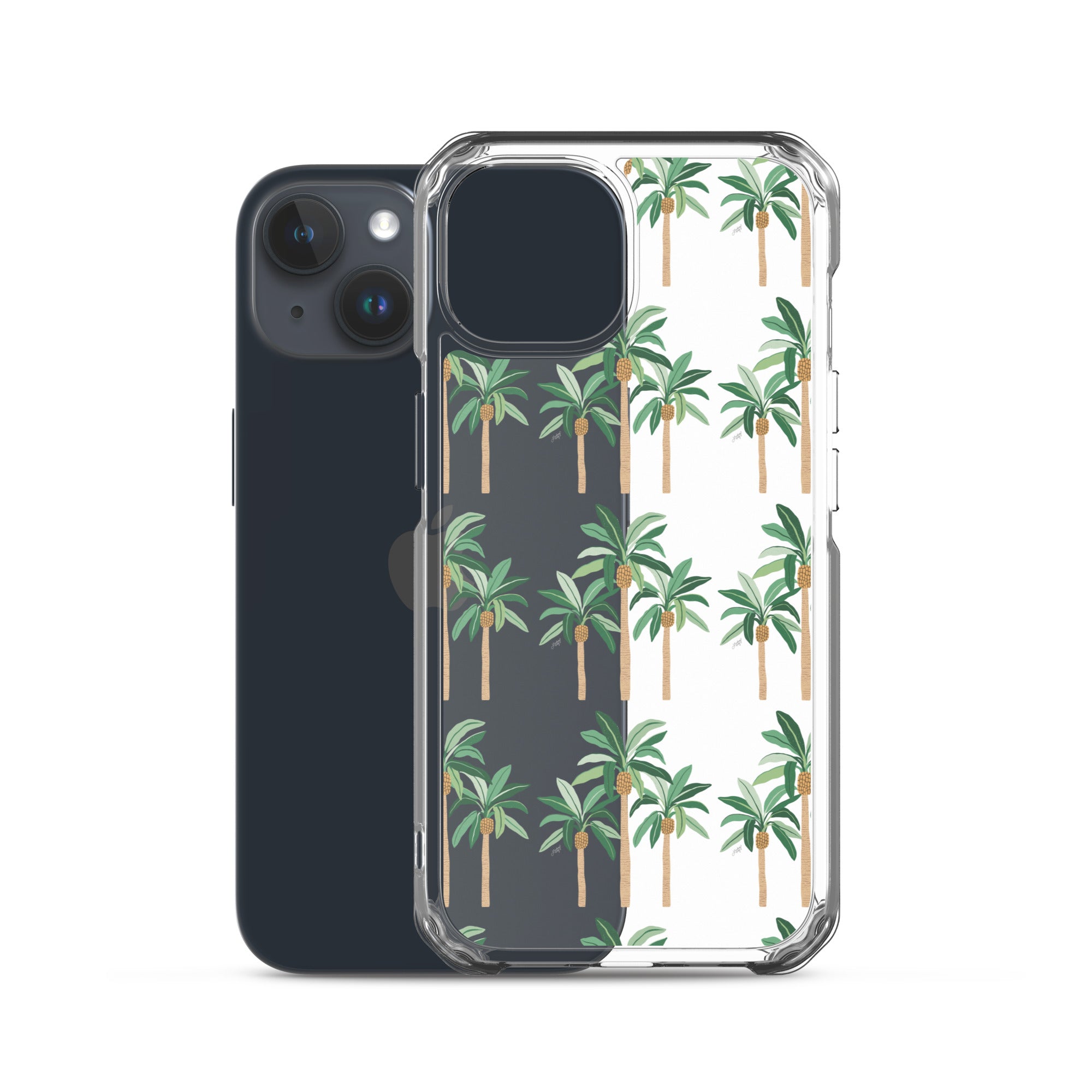Ilustración de palmera - Funda transparente para iPhone®