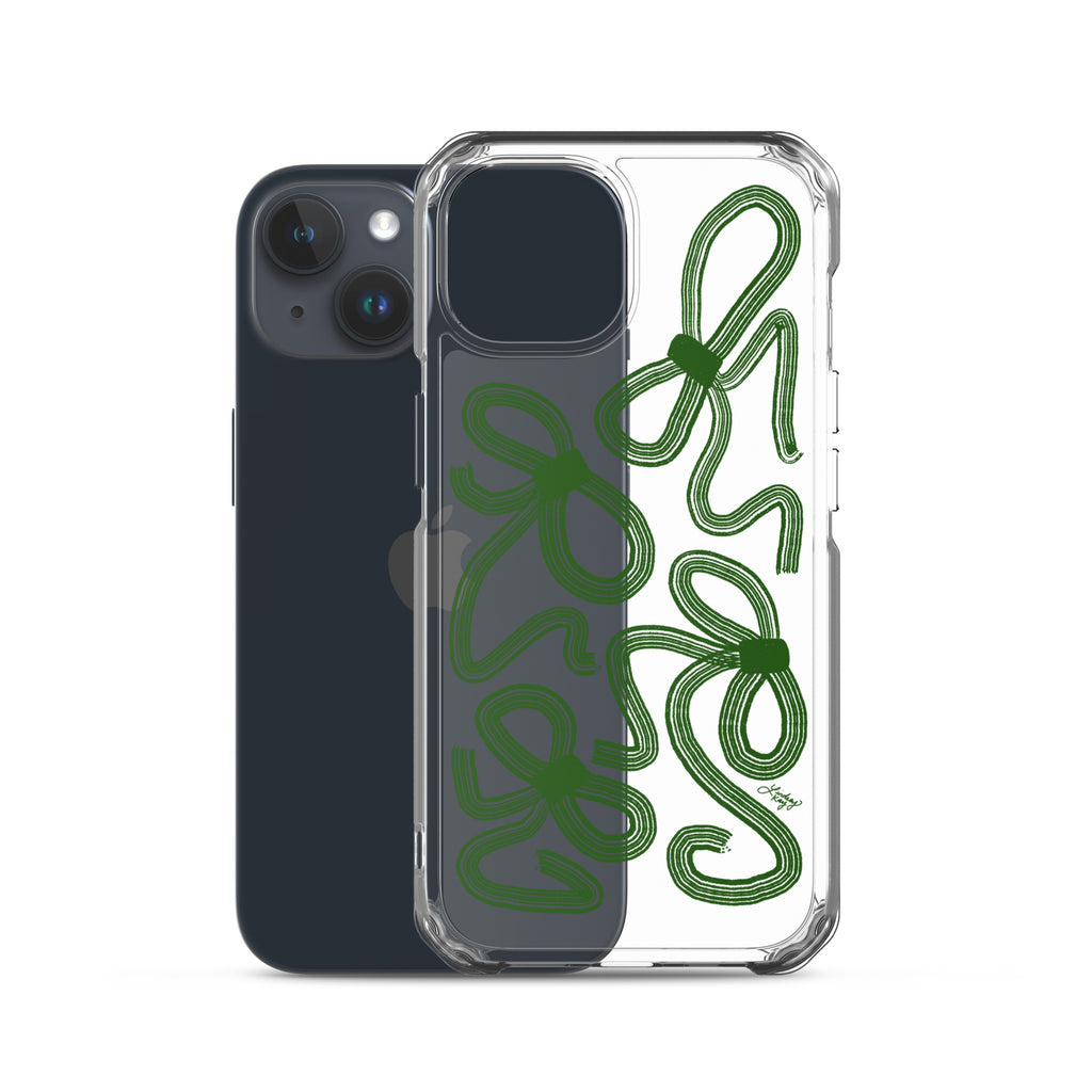 Forrest Green Ribbons - Clear Case for iPhone®