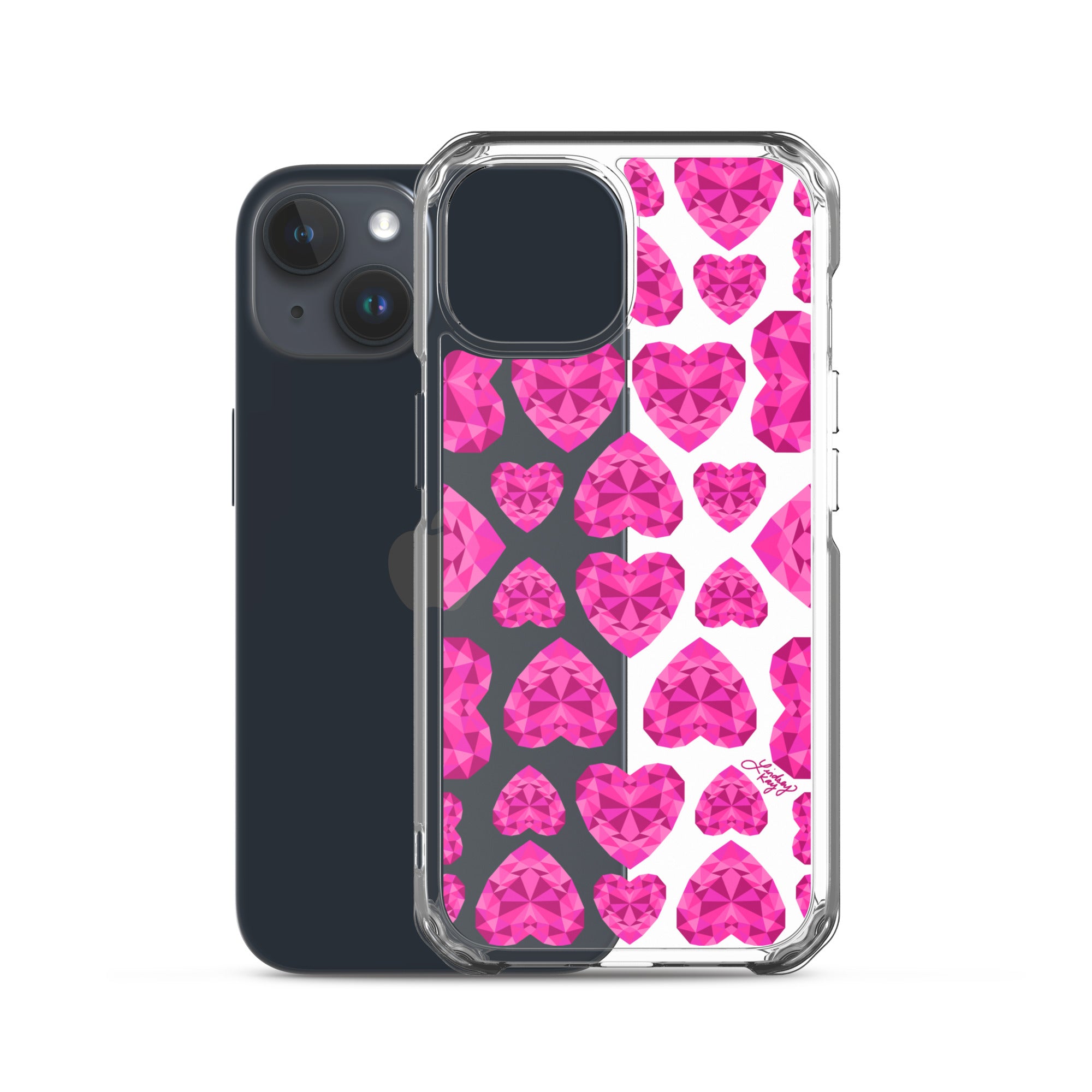 Pink Jewels - Clear Case for iPhone®