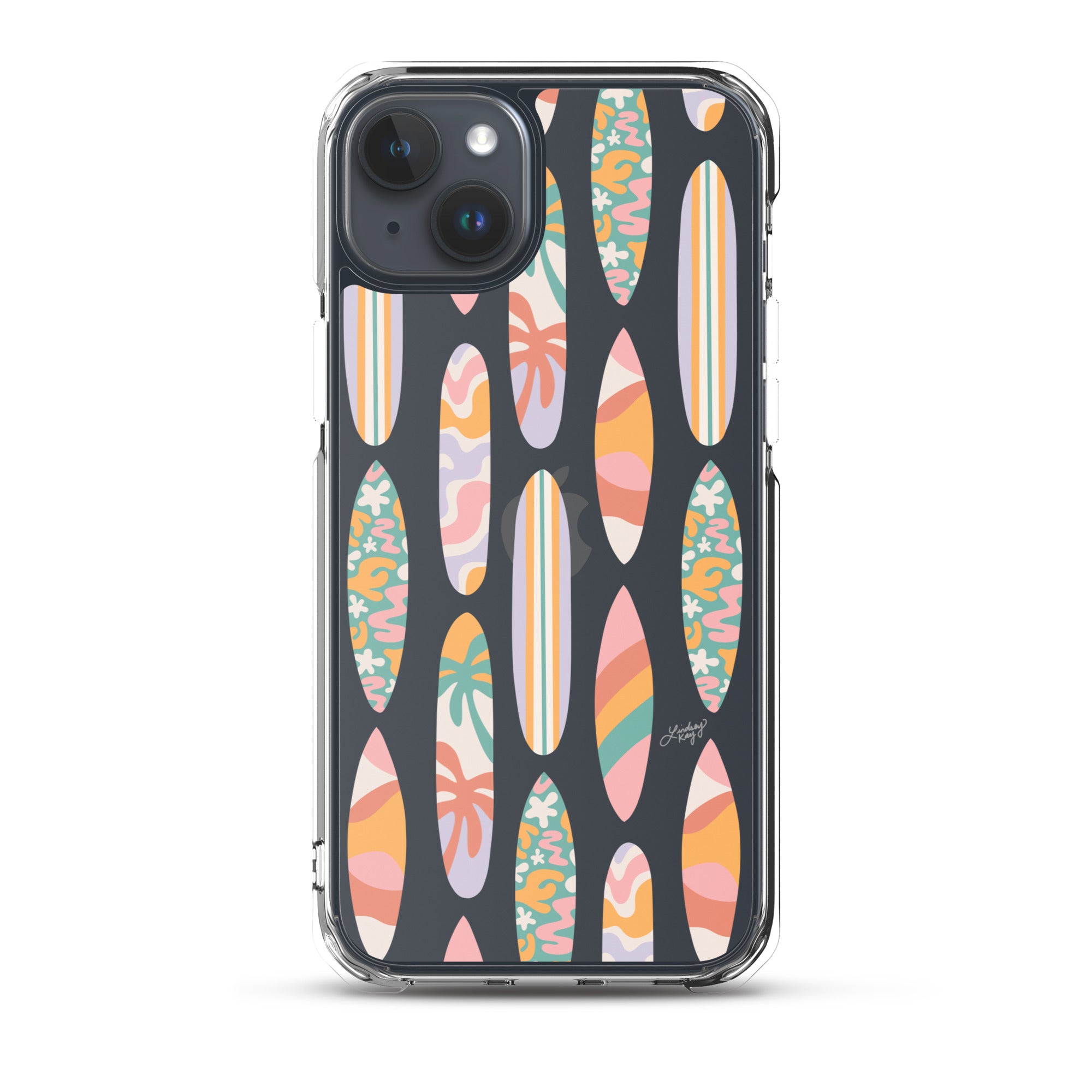 Modèle d'illustration de planches de surf - Coque transparente pour iPhone®