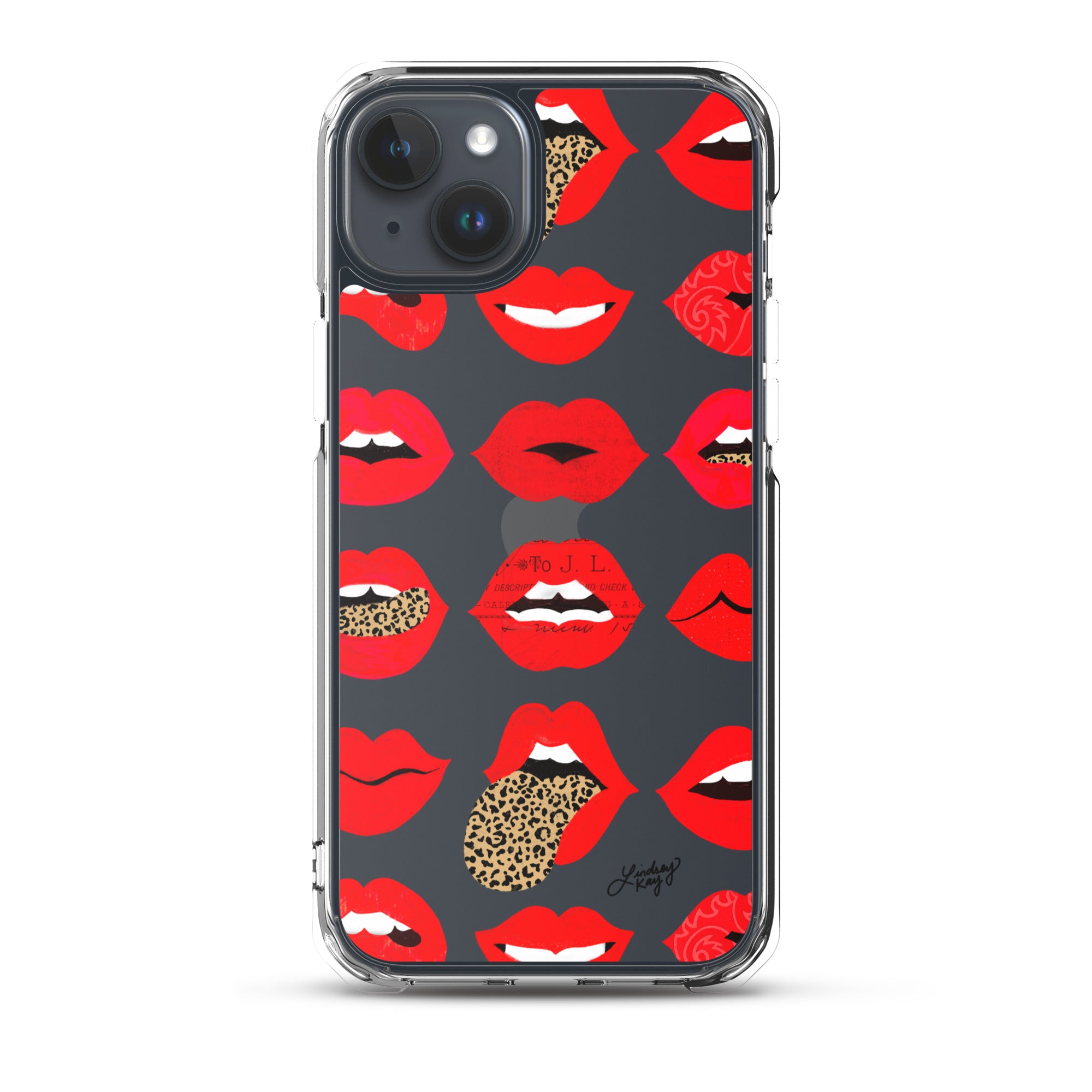Labios de amor de leopardo - Funda transparente para iPhone®