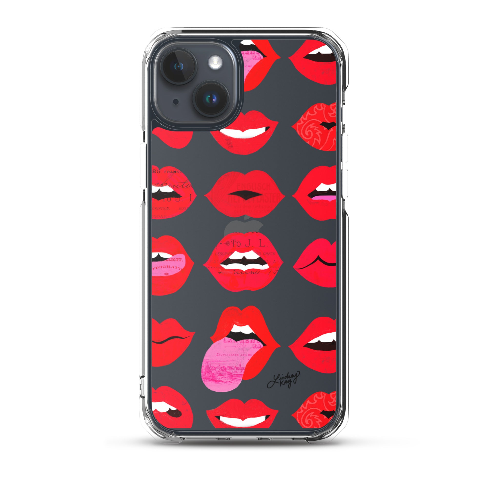 Labios rojos de amor - Funda transparente para iPhone®