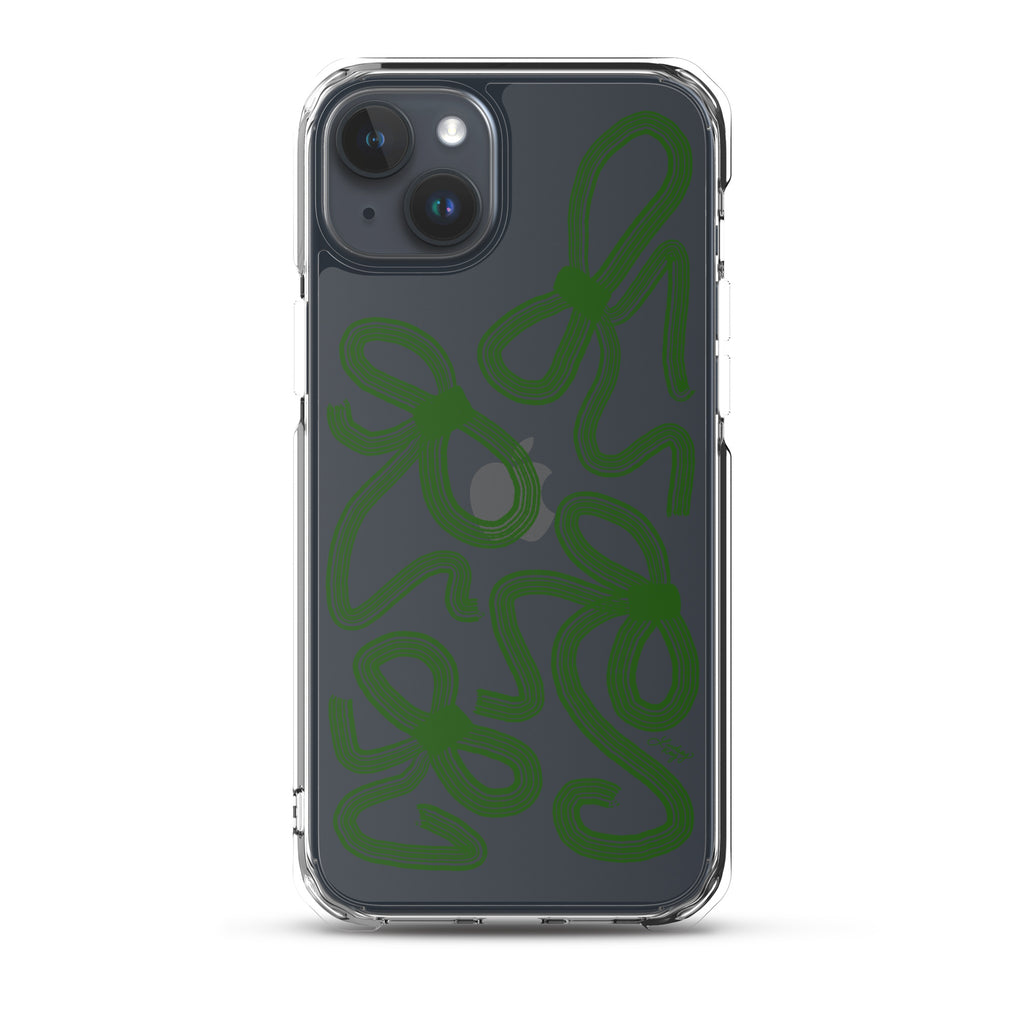 Forrest Green Ribbons - Clear Case for iPhone®