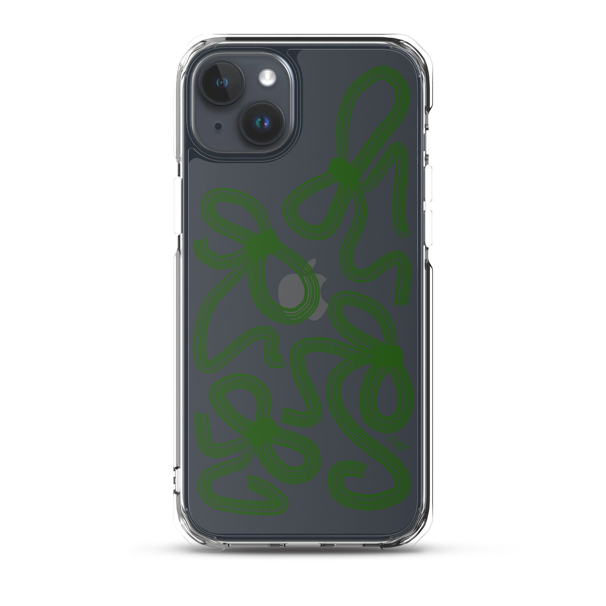 Forrest Green Ribbons - Clear Case for iPhone®