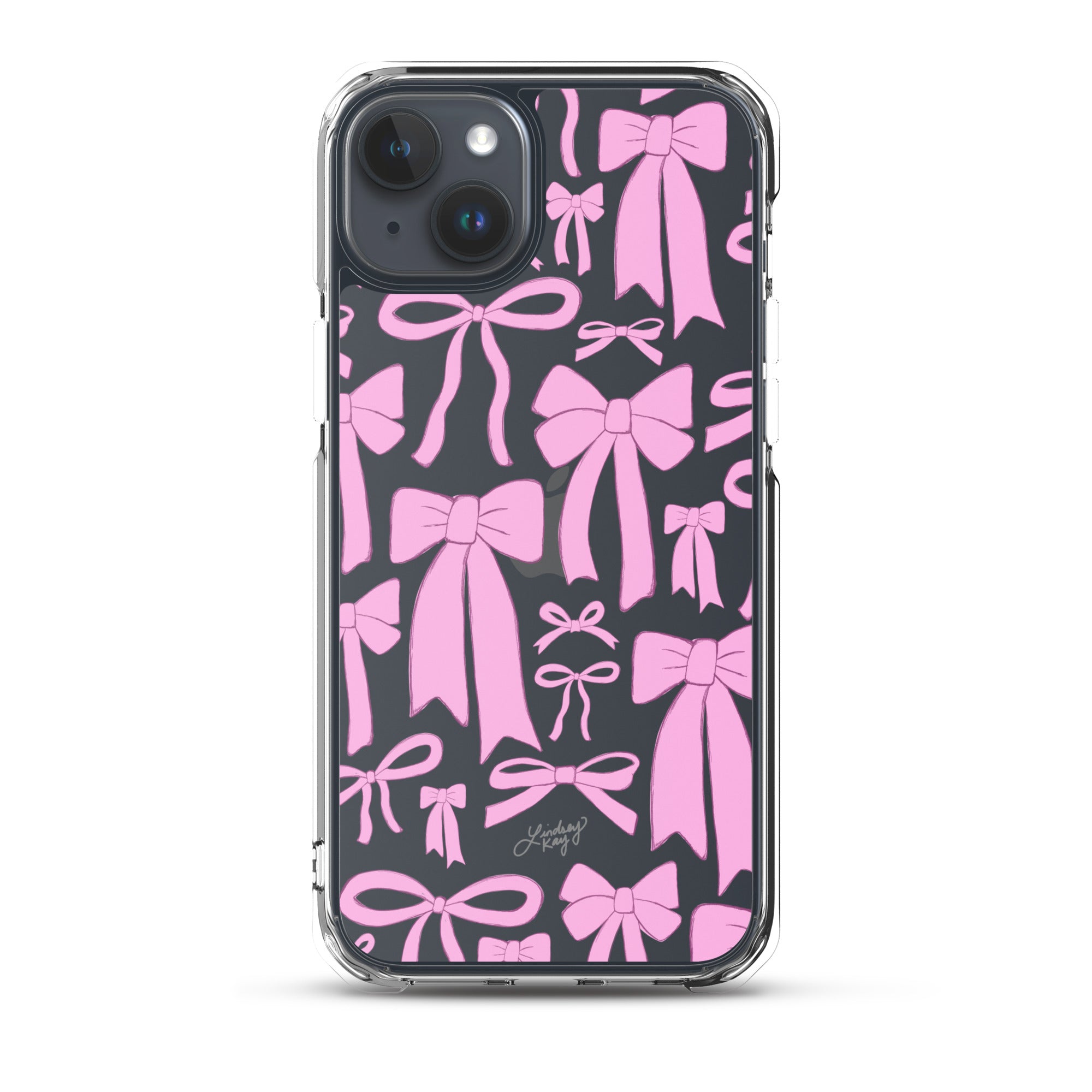 Patrón de cinta rosa - Funda transparente para iPhone®