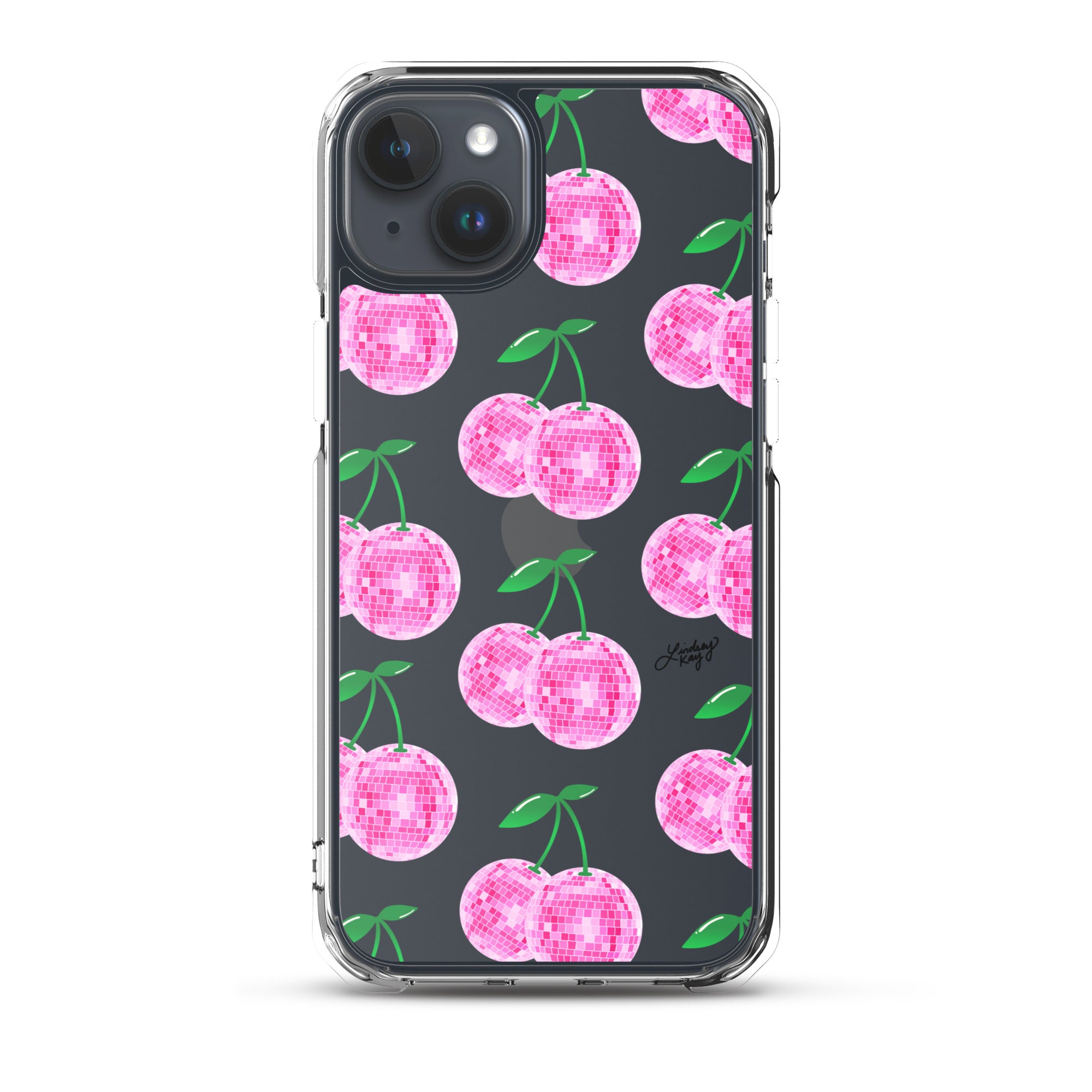 Pink Disco Ball Cherries - Clear Case for iPhone®