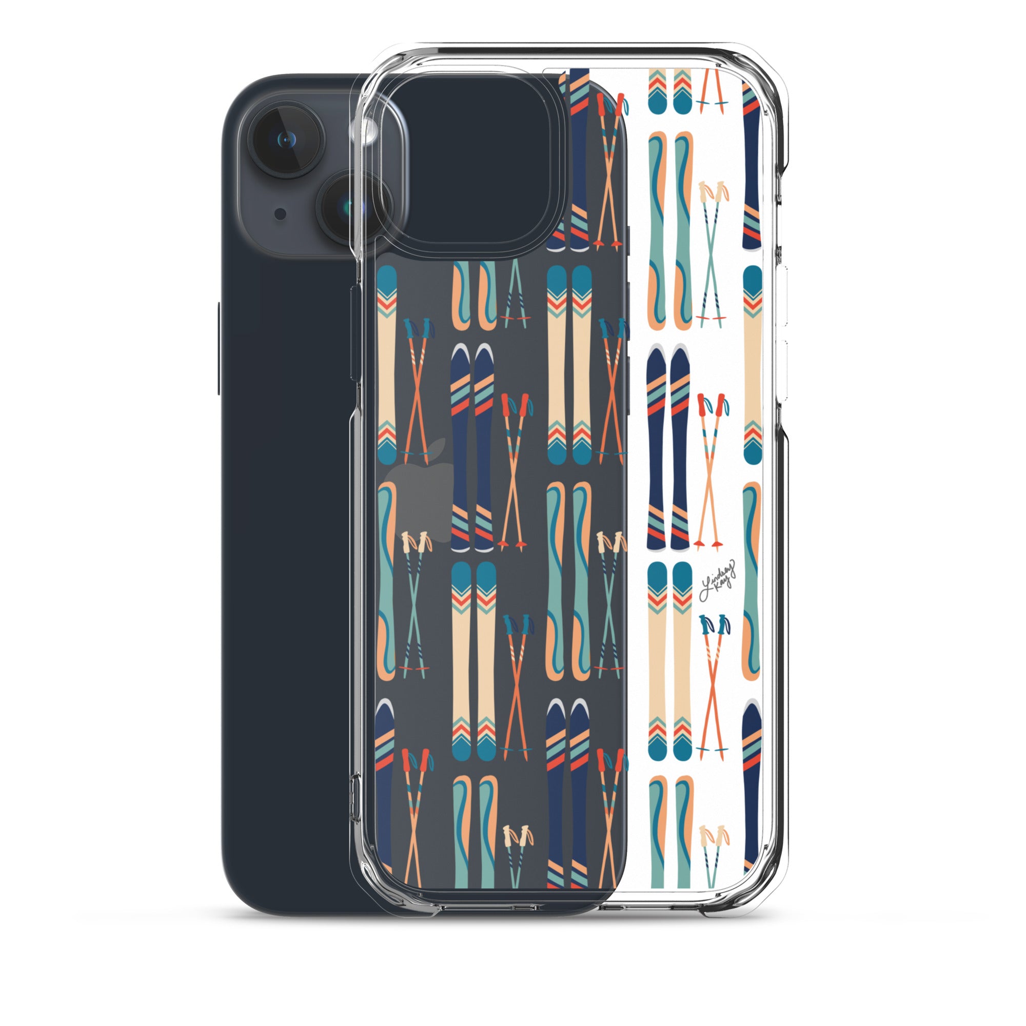 Esquís y bastones - Funda transparente para iPhone®