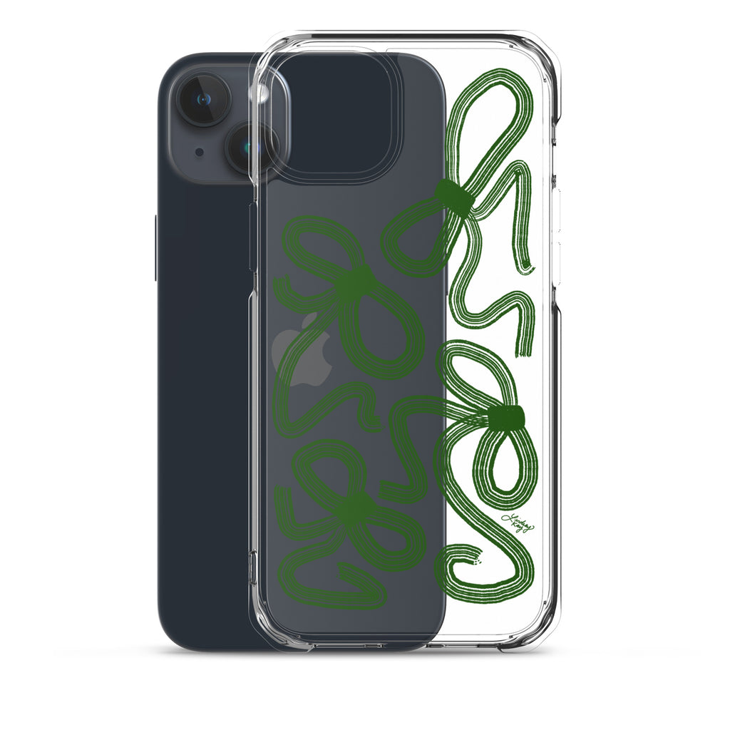 Forrest Green Ribbons - Clear Case for iPhone®