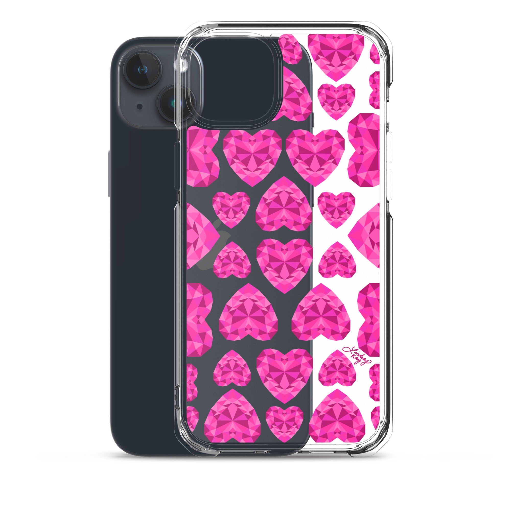 Pink Jewels - Clear Case for iPhone®