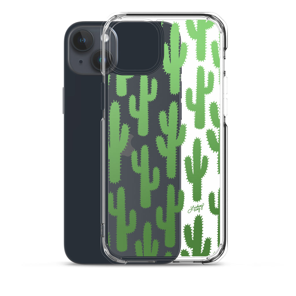 Gradient Green Cactus - Clear Case for iPhone®