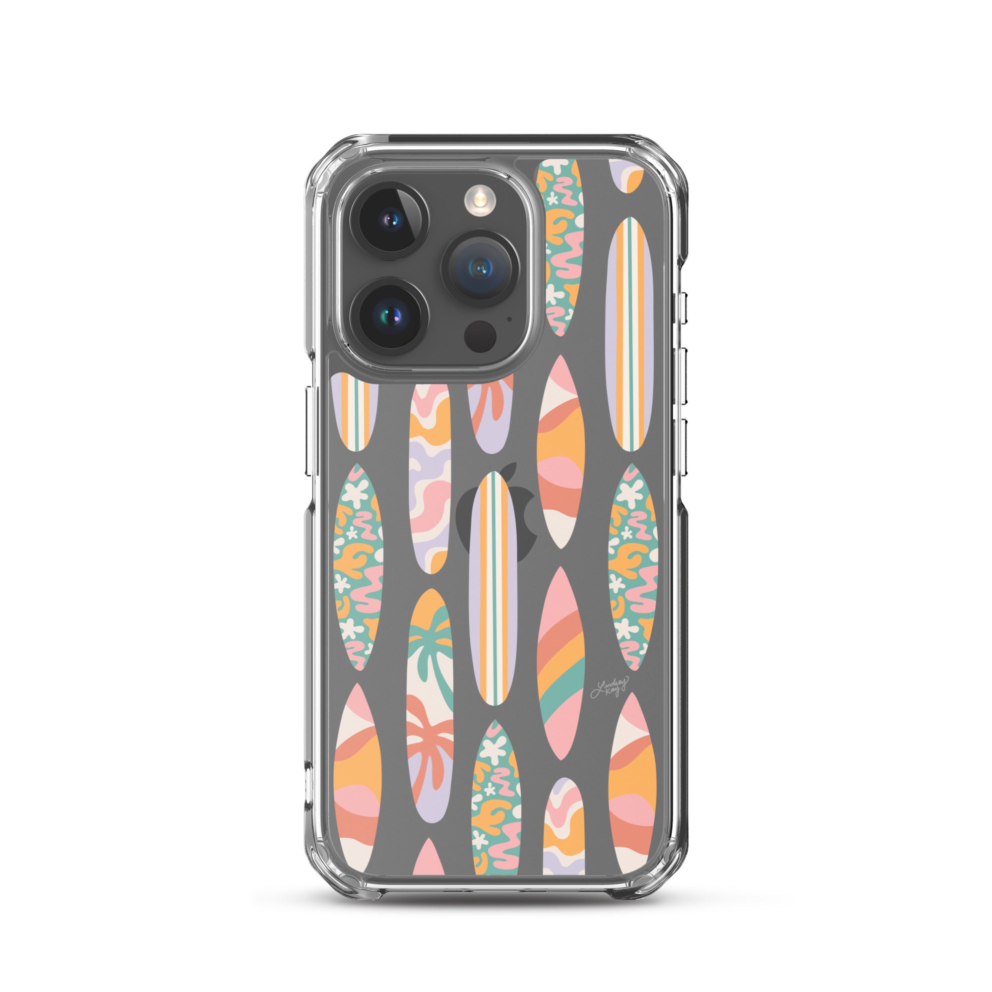 Modèle d'illustration de planches de surf - Coque transparente pour iPhone®