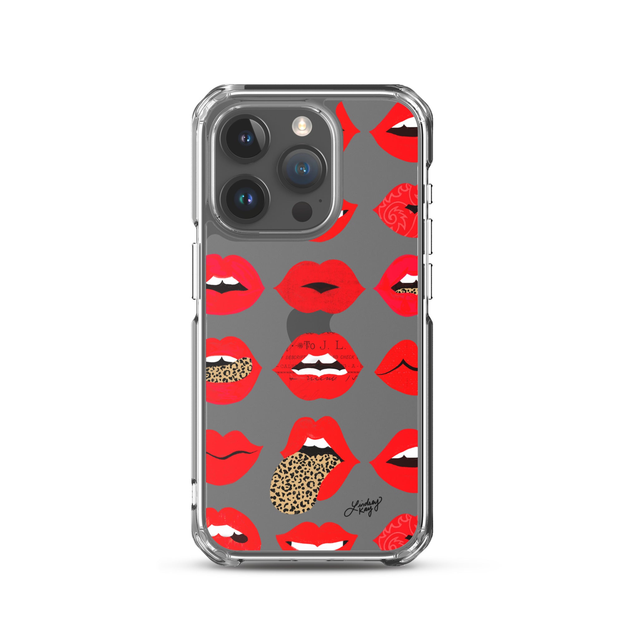 Labios de amor de leopardo - Funda transparente para iPhone®