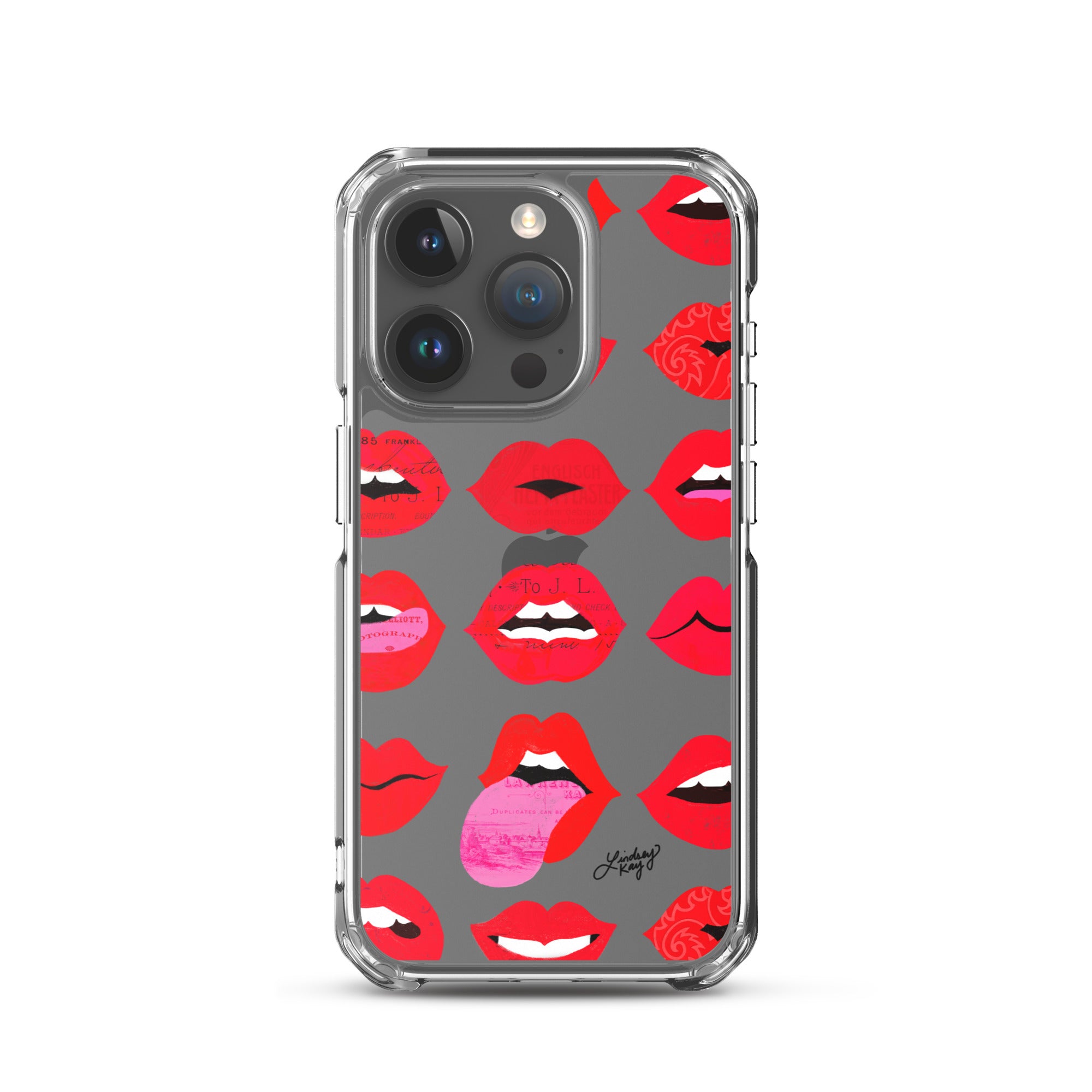 Labios rojos de amor - Funda transparente para iPhone®