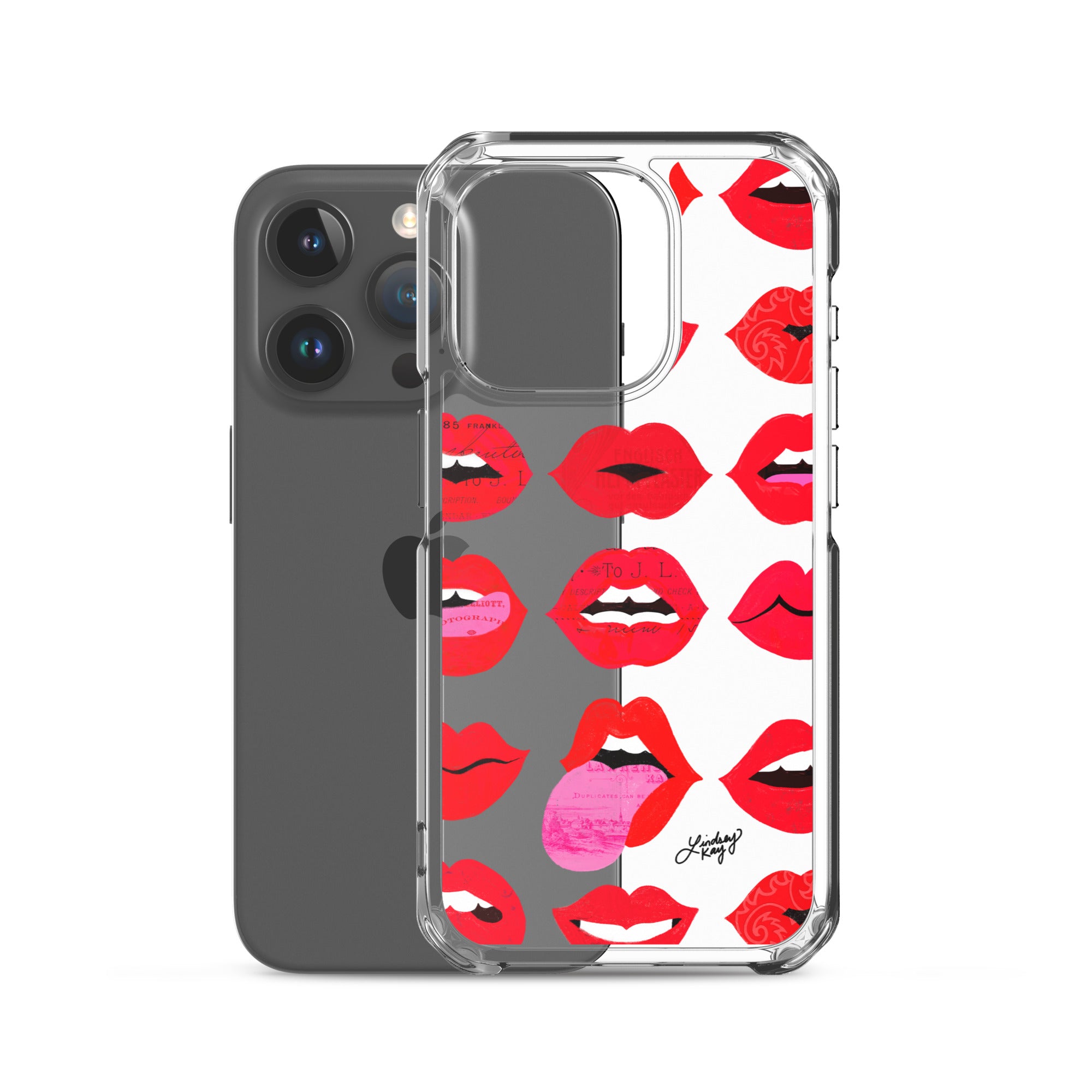 Red Lips of Love - Clear Case for iPhone®