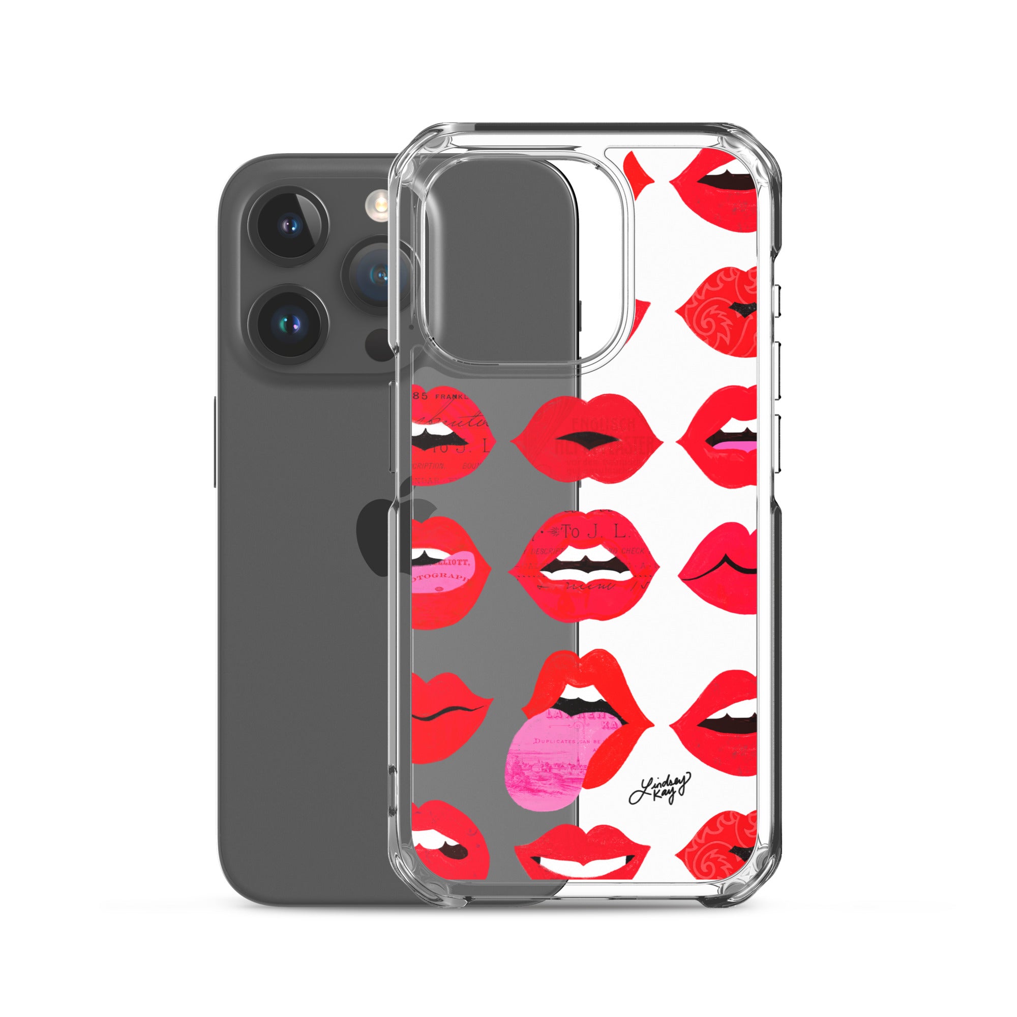 Labios rojos de amor - Funda transparente para iPhone®