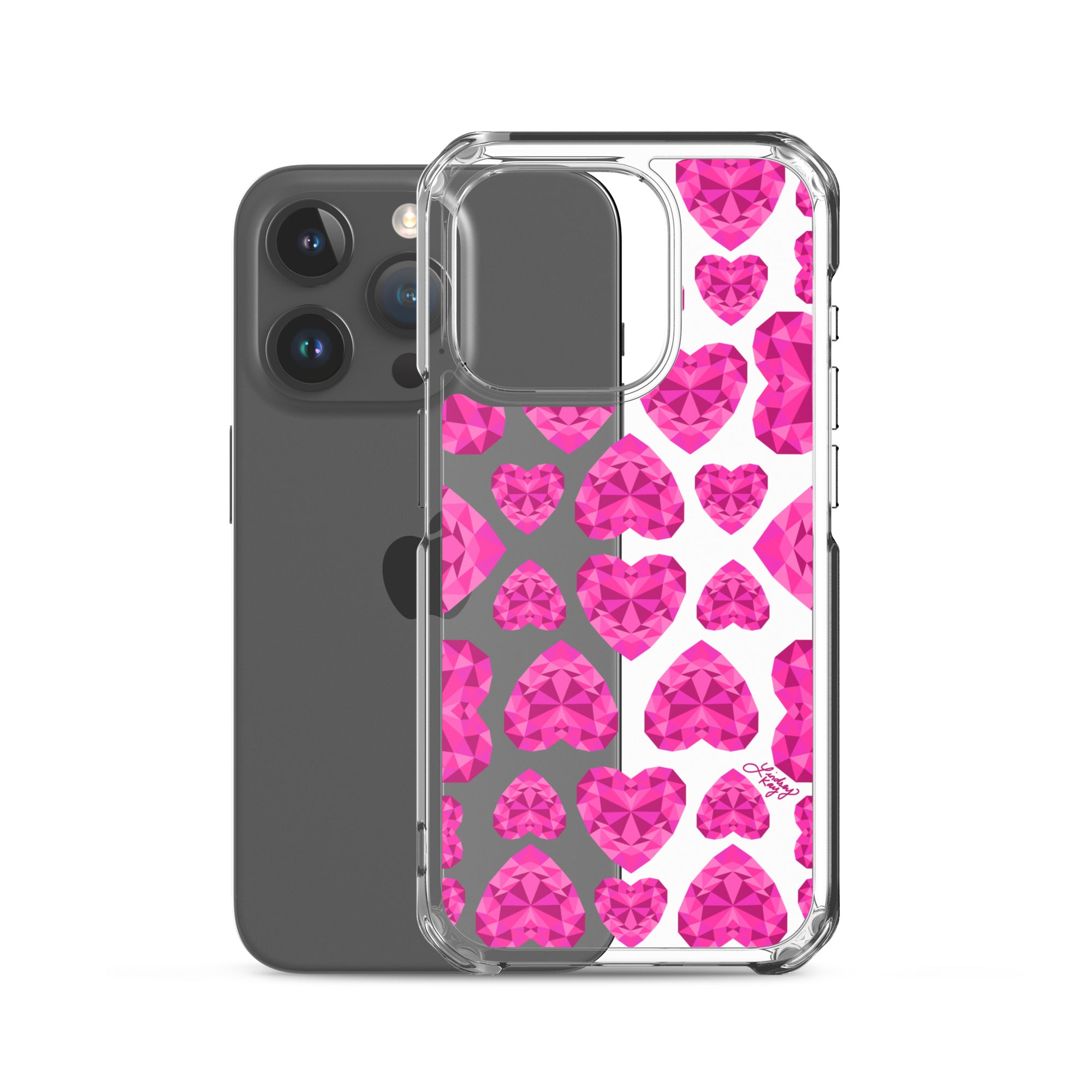 Pink Jewels - Clear Case for iPhone®