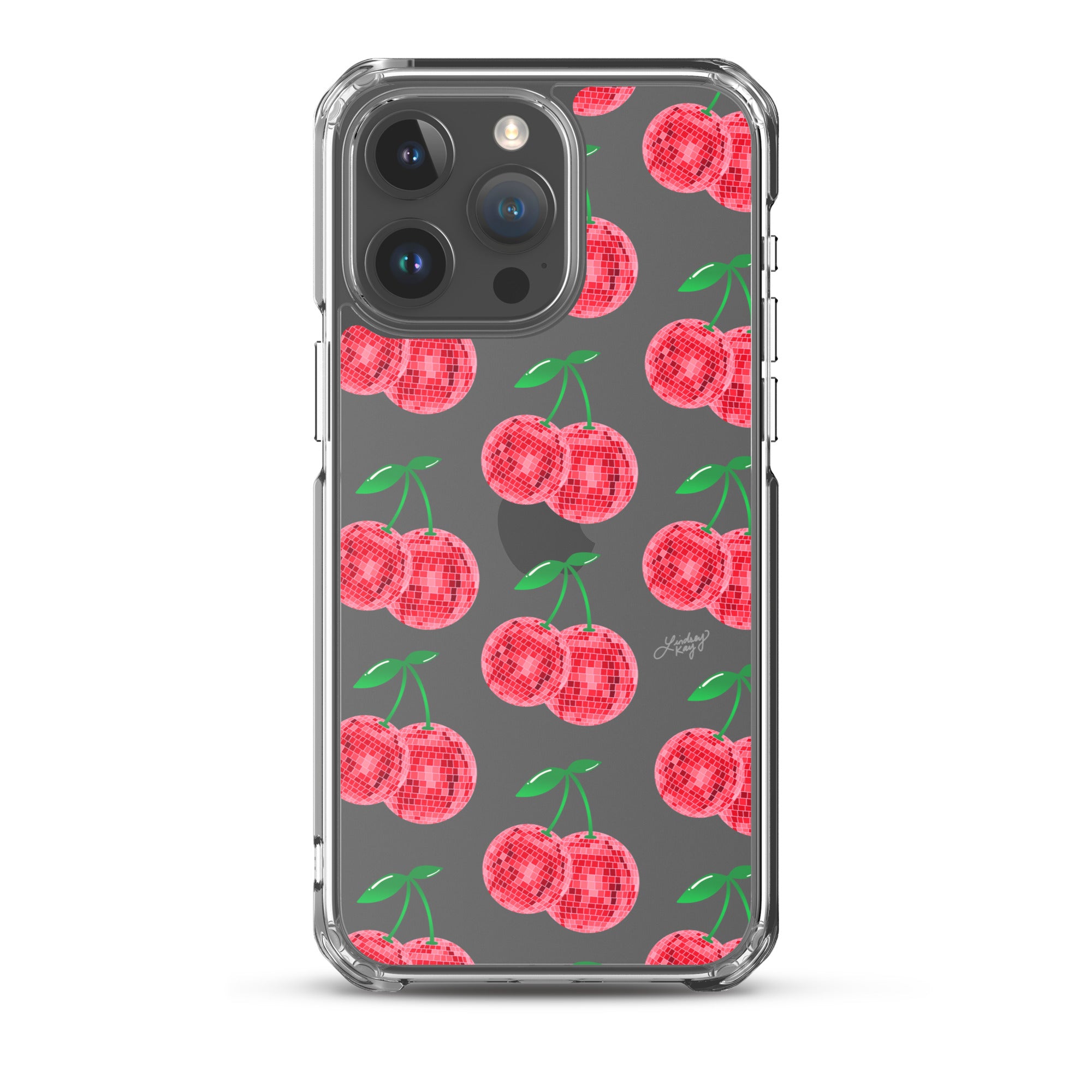 Red Disco Ball Cherries - Clear Case for iPhone®