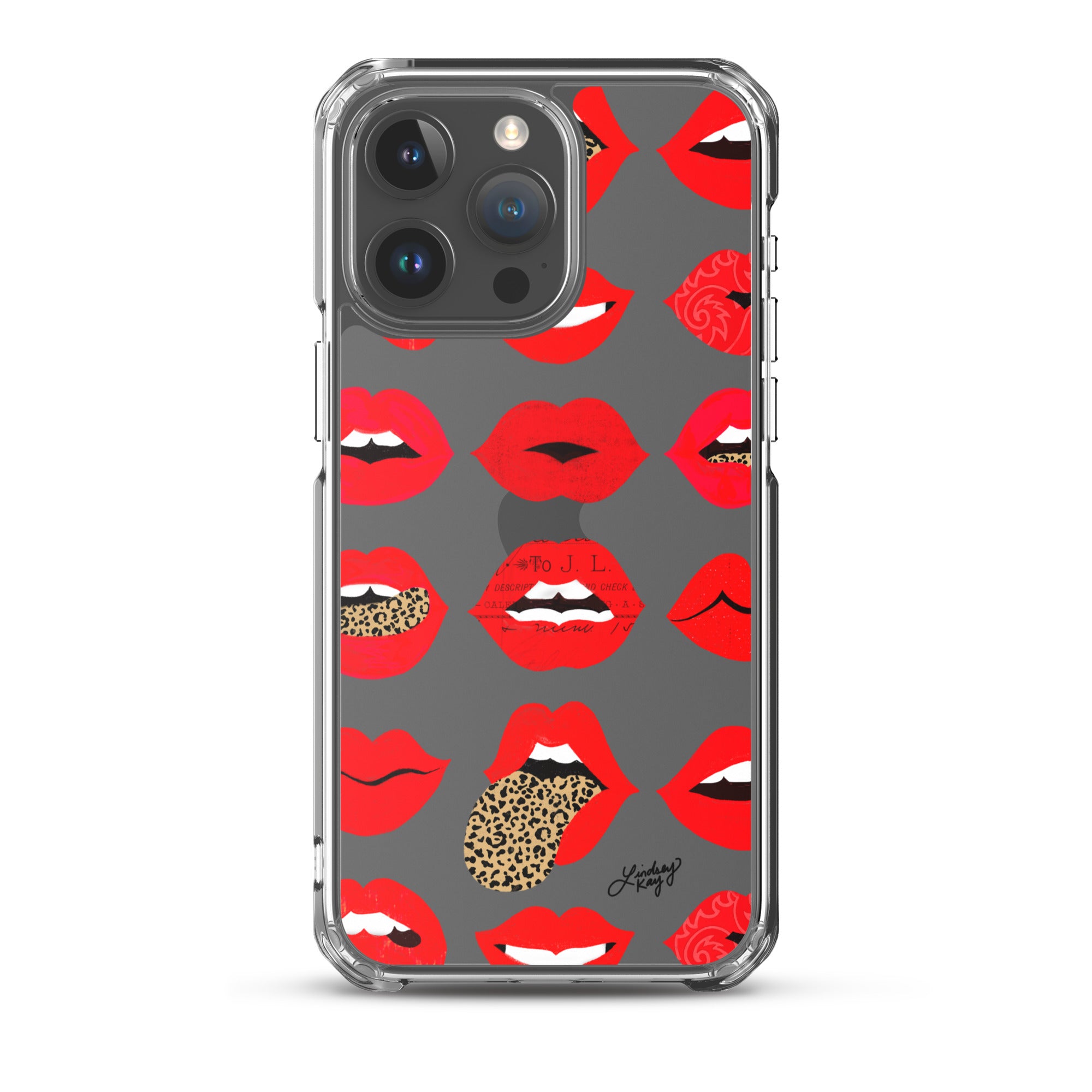 Labios de amor de leopardo - Funda transparente para iPhone®
