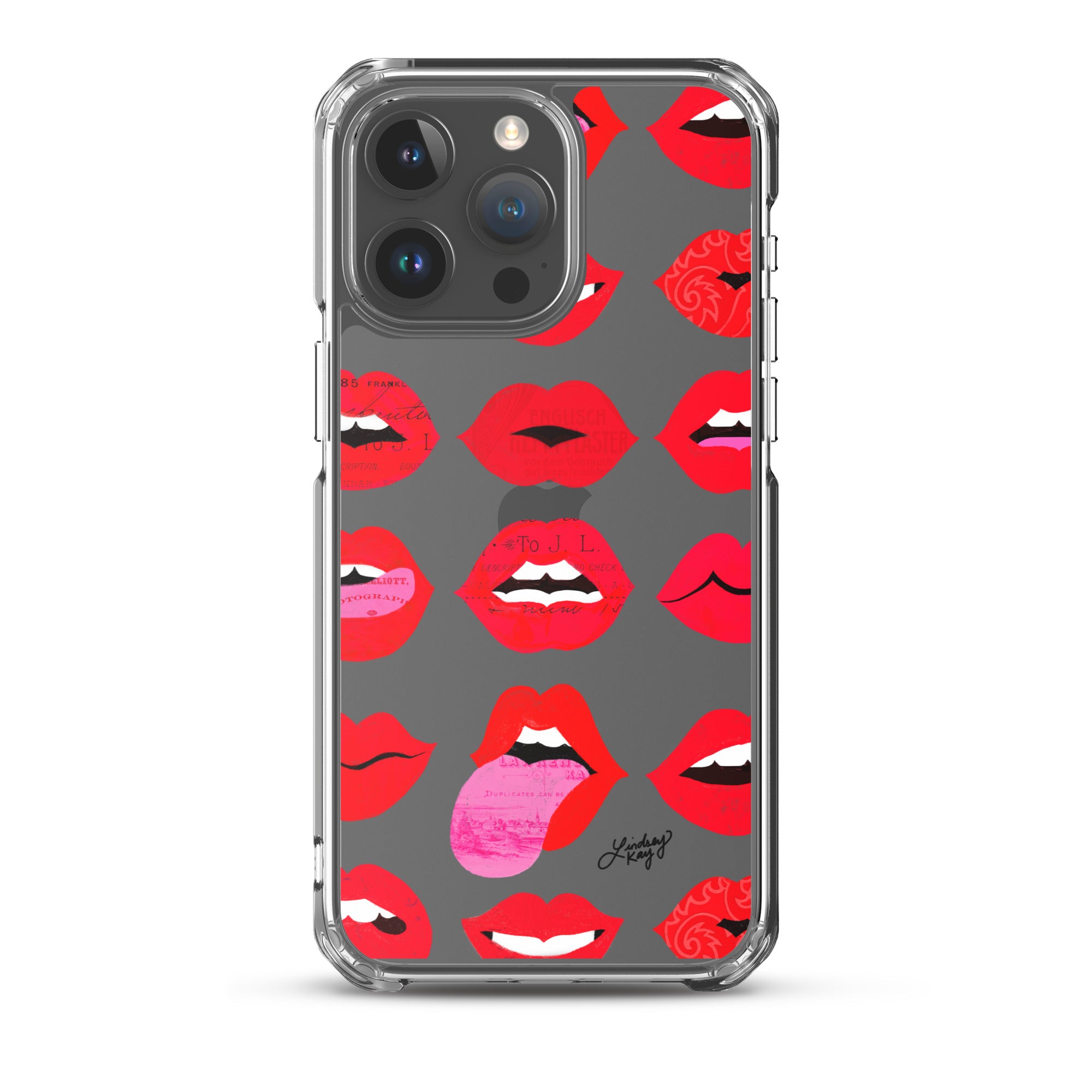 Labios rojos de amor - Funda transparente para iPhone®