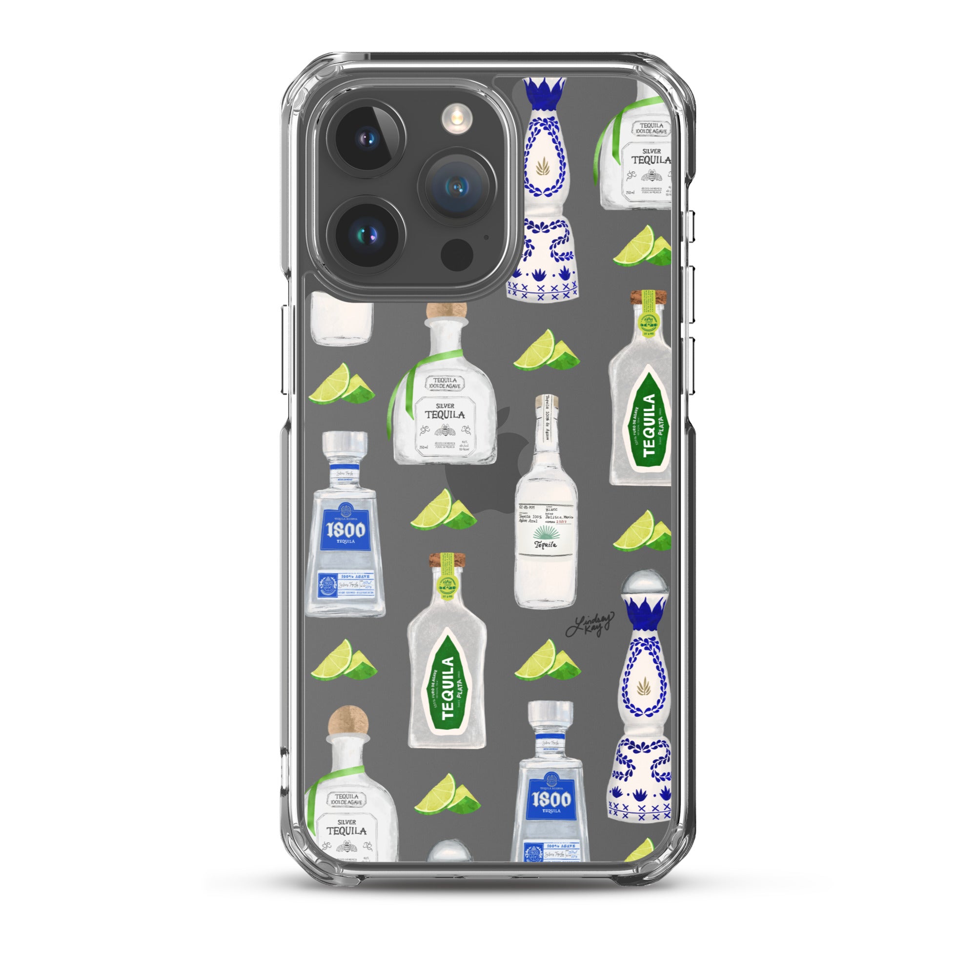Tequila Bottles Illustration - Clear Case for iPhone®
