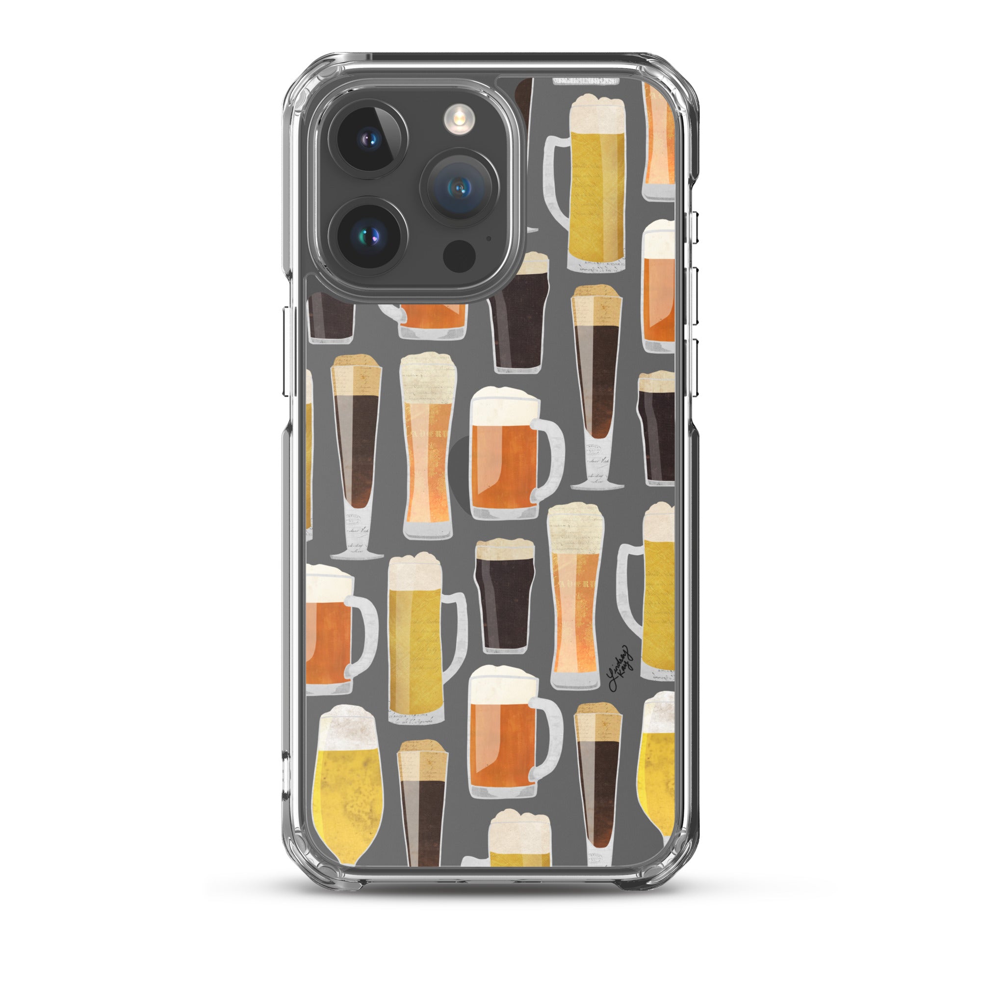 beer mugs iphone phone clear case cover lindsey kay collective