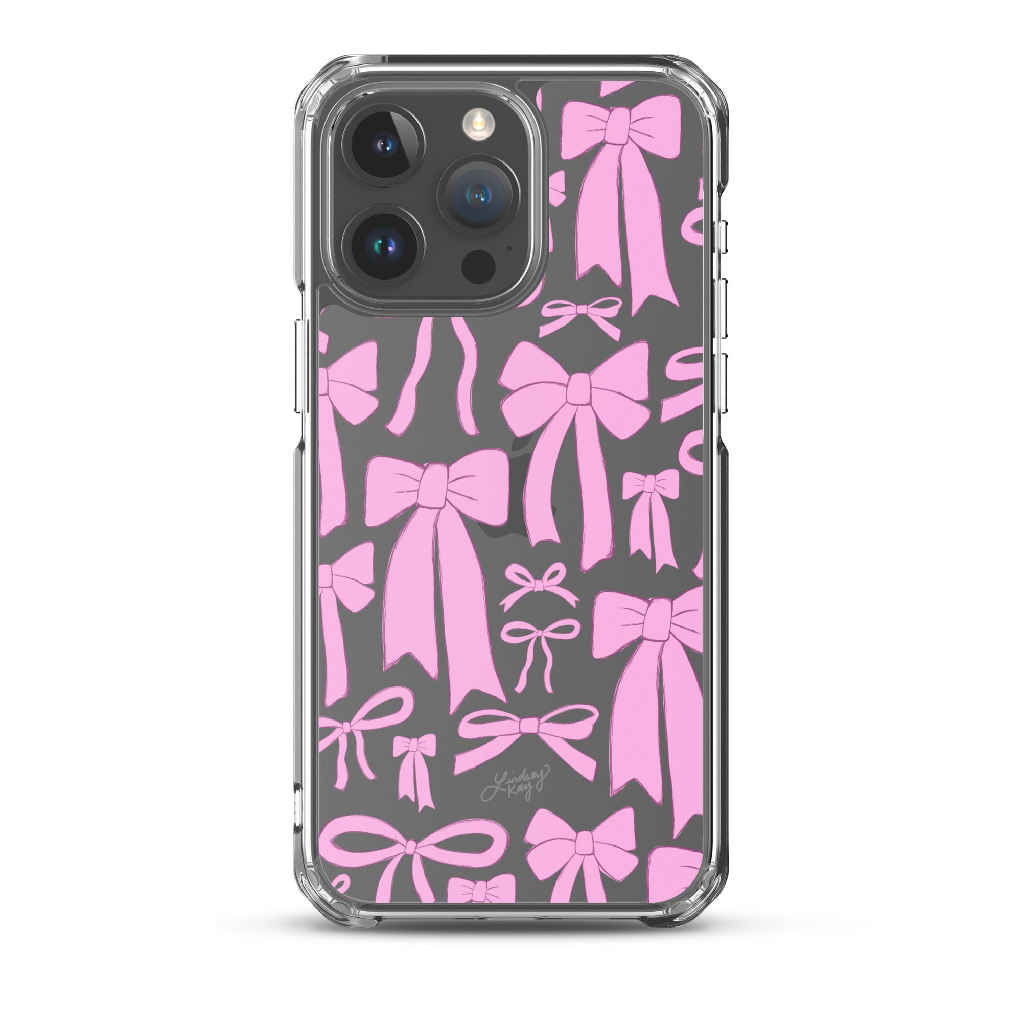 Patrón de cinta rosa - Funda transparente para iPhone®