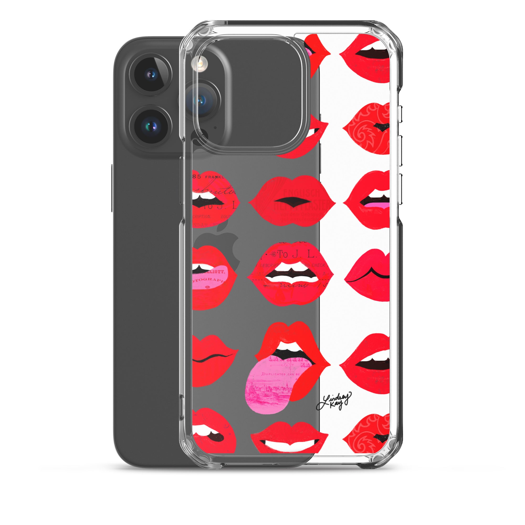 Labios rojos de amor - Funda transparente para iPhone®