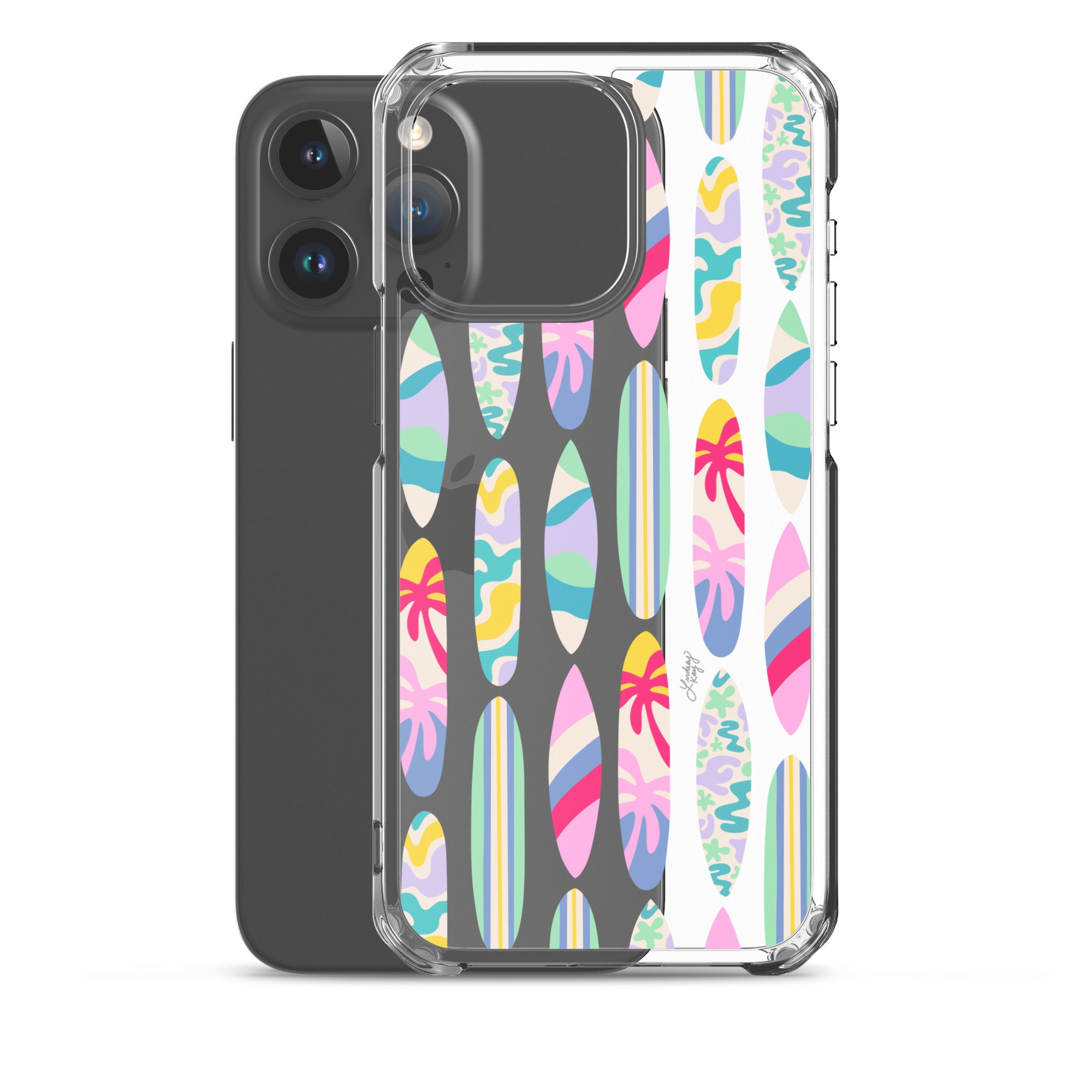 Surf Boards Illustration - Clear Case for iPhone®