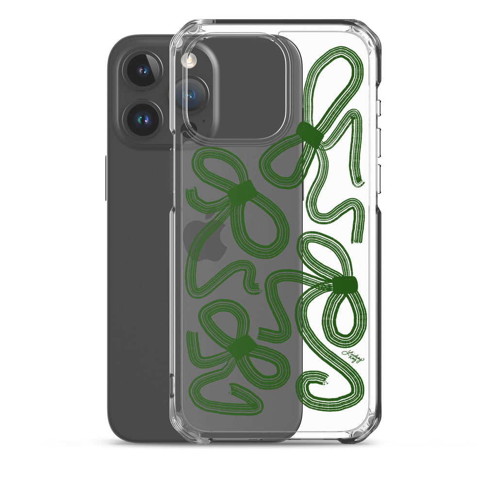 Forrest Green Ribbons - Clear Case for iPhone®