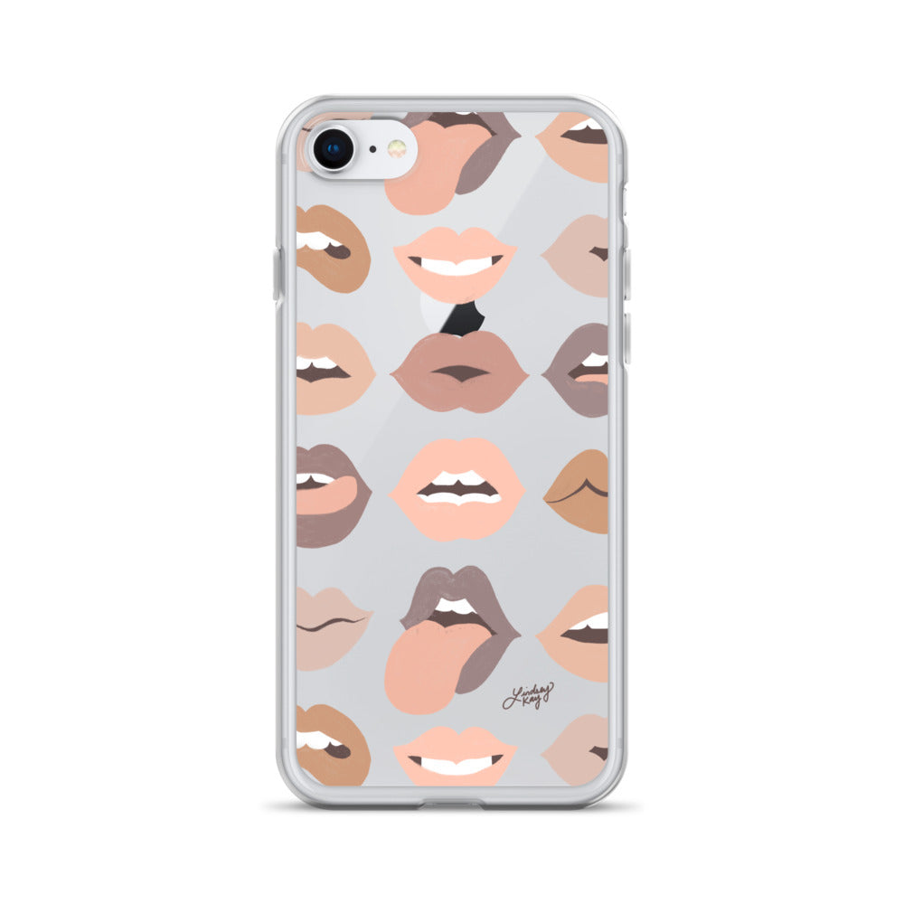 Labios neutros de amor - Funda transparente para iPhone®